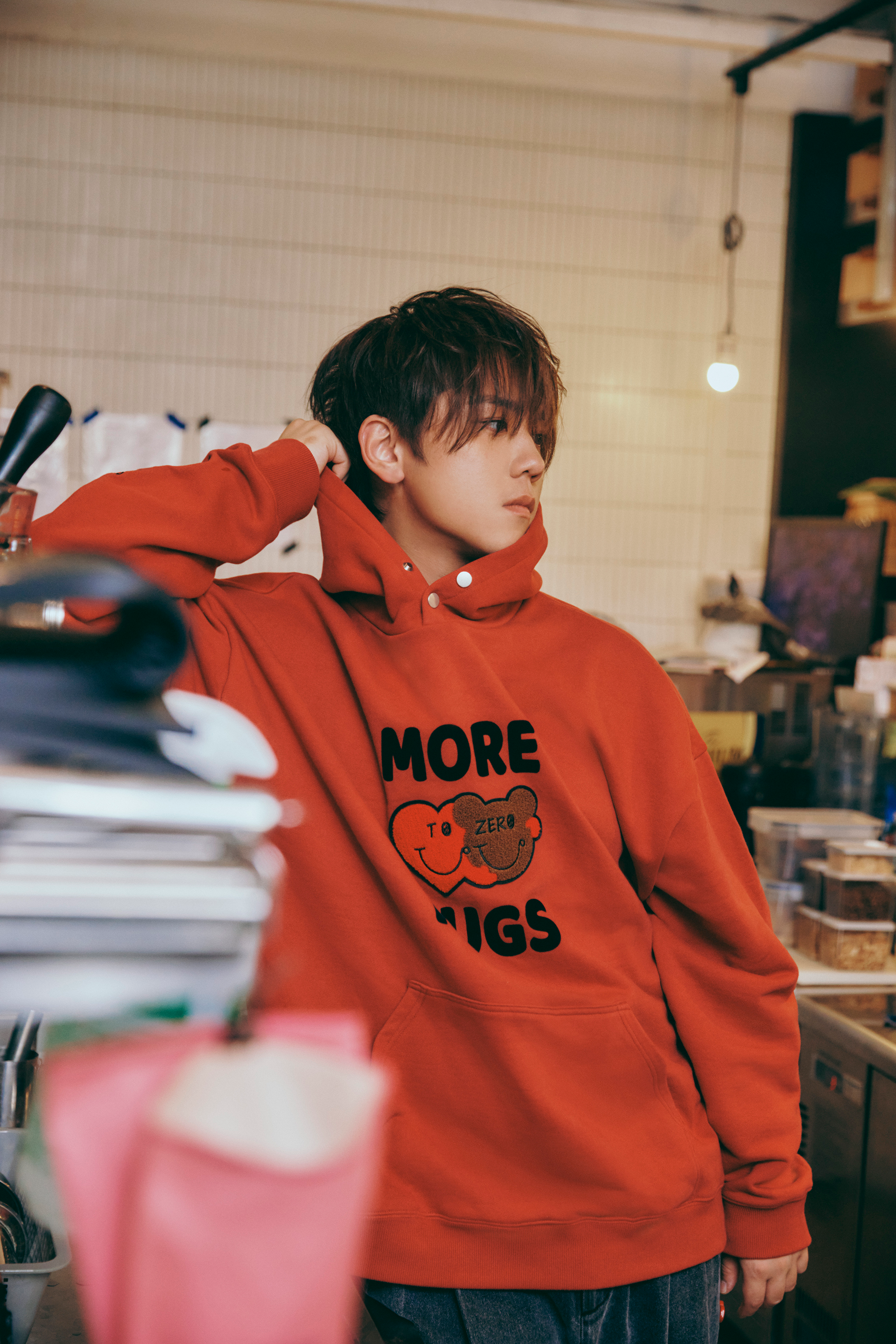 Jungkook top orange sweater