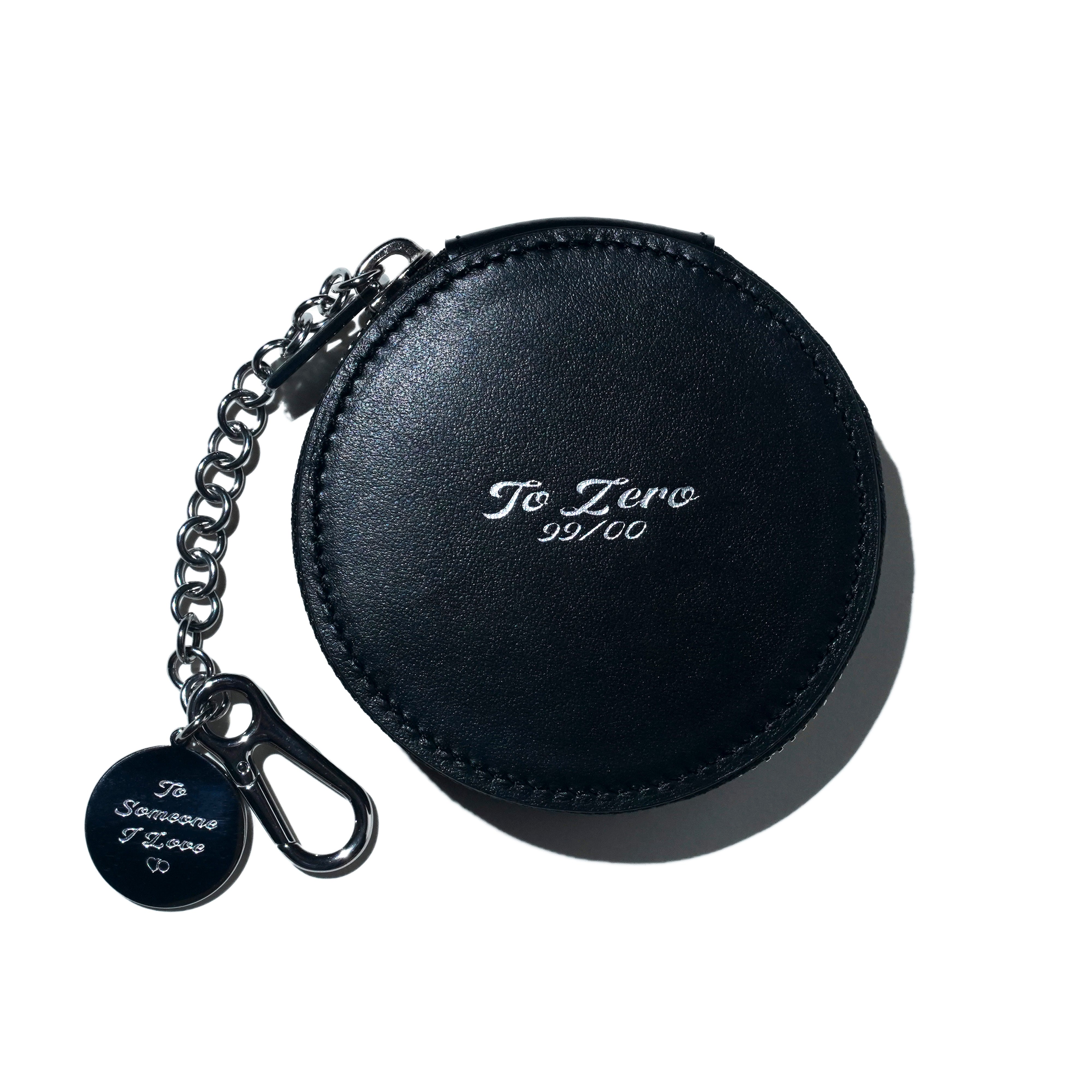 THE PETALS OF LOVE' COINS POUCH KEYCHAIN (BLACK)