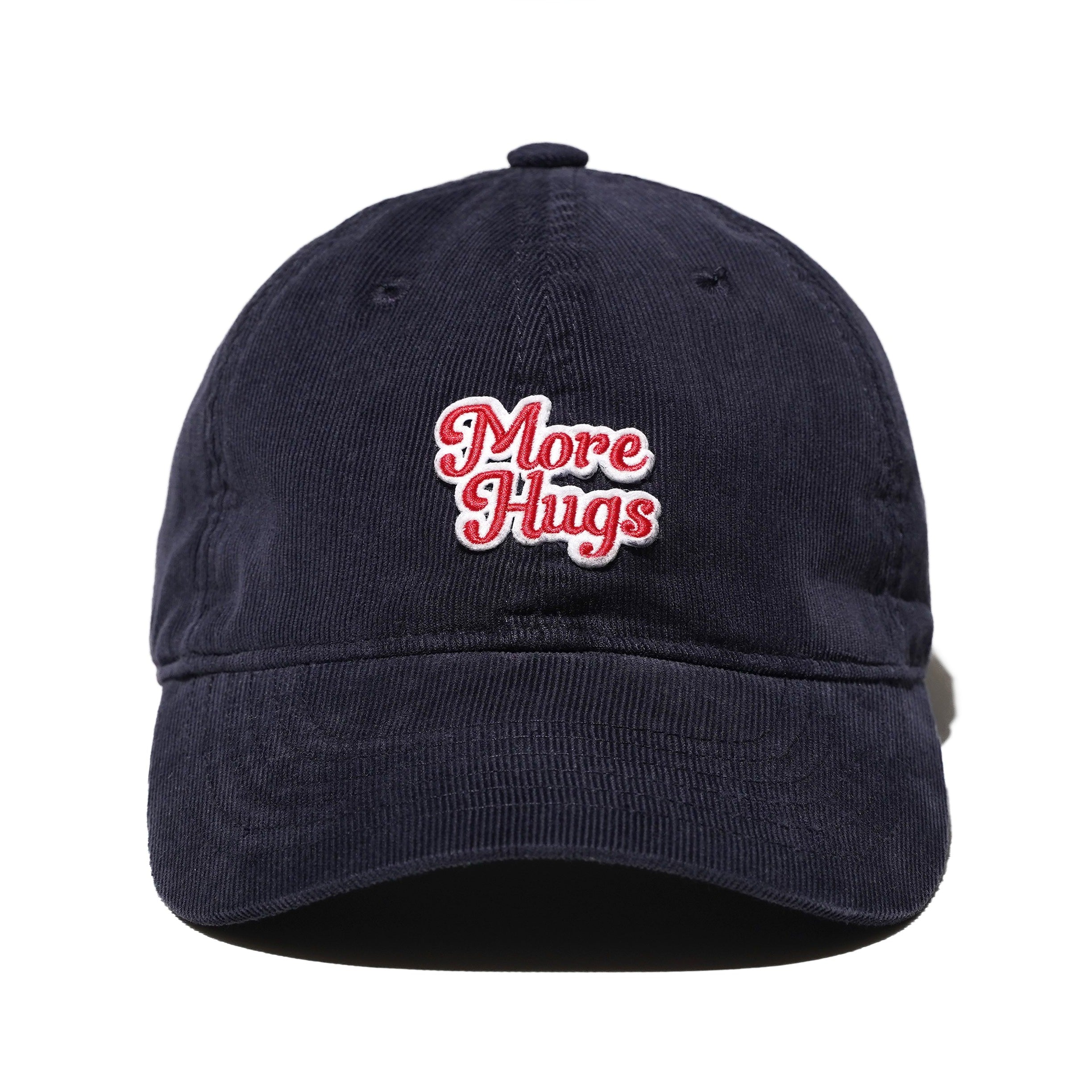 'MORE HUGS' 燈芯絨棒球帽