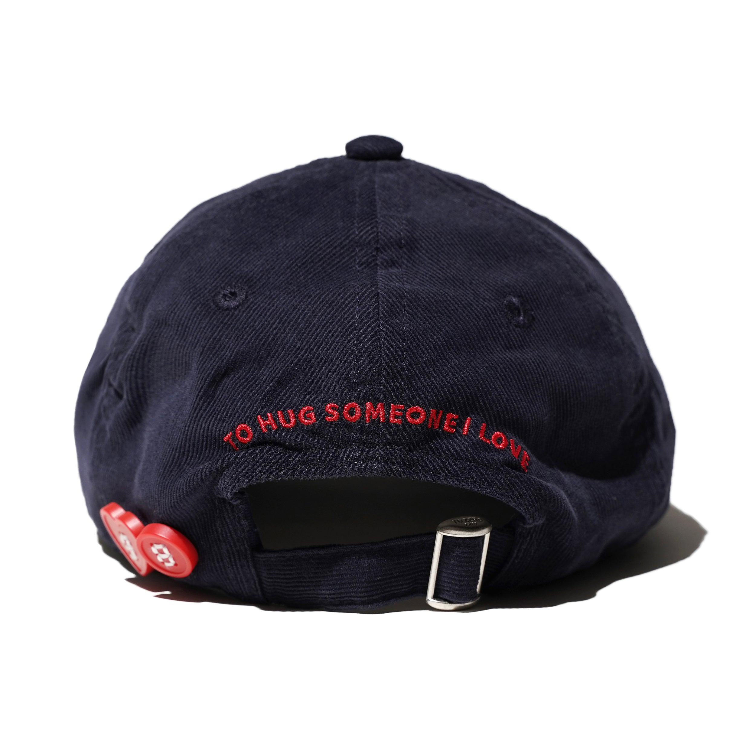 'MORE HUGS' 燈芯絨棒球帽