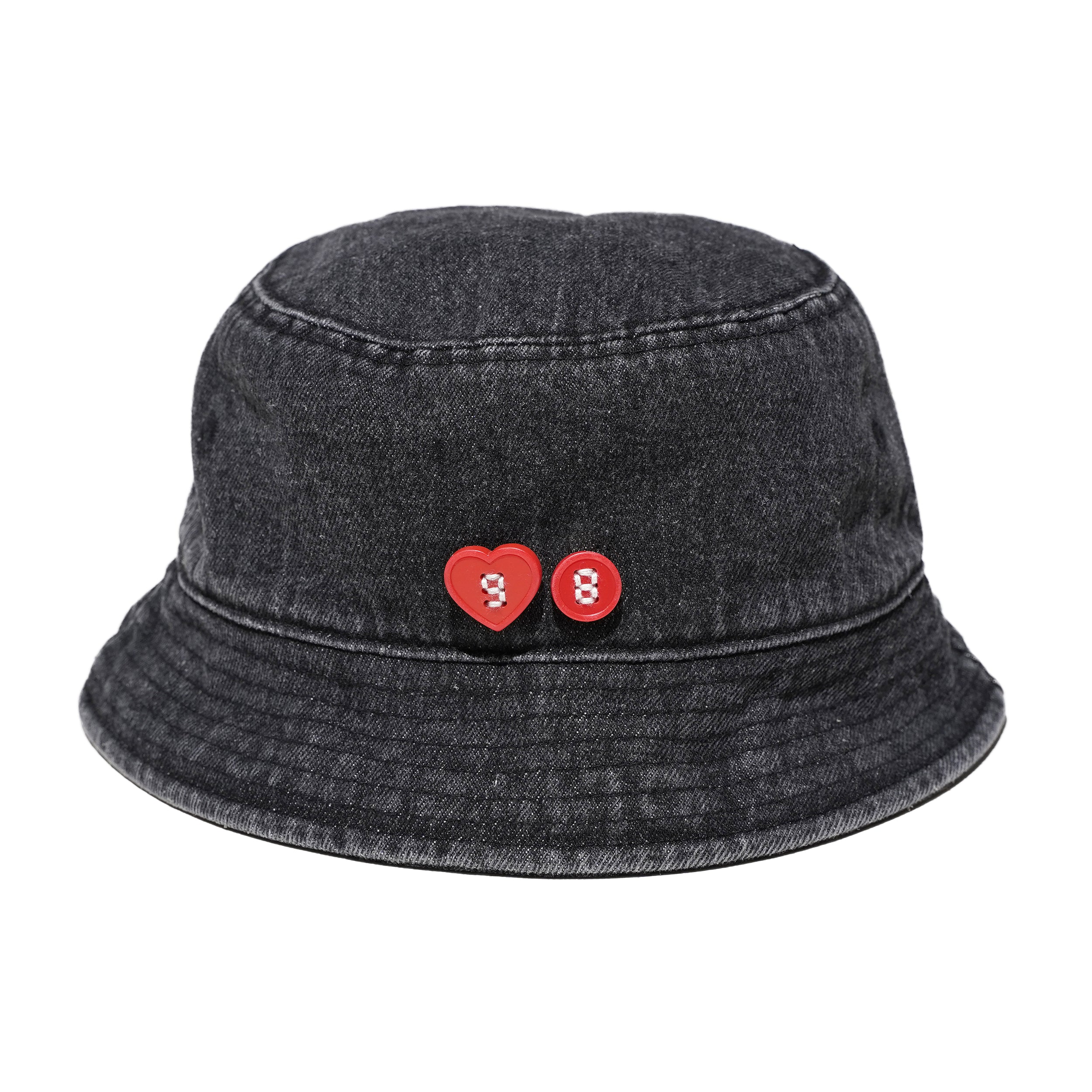 'TO HUG SOMEONE I LOVE' DENIM BUCKET HAT