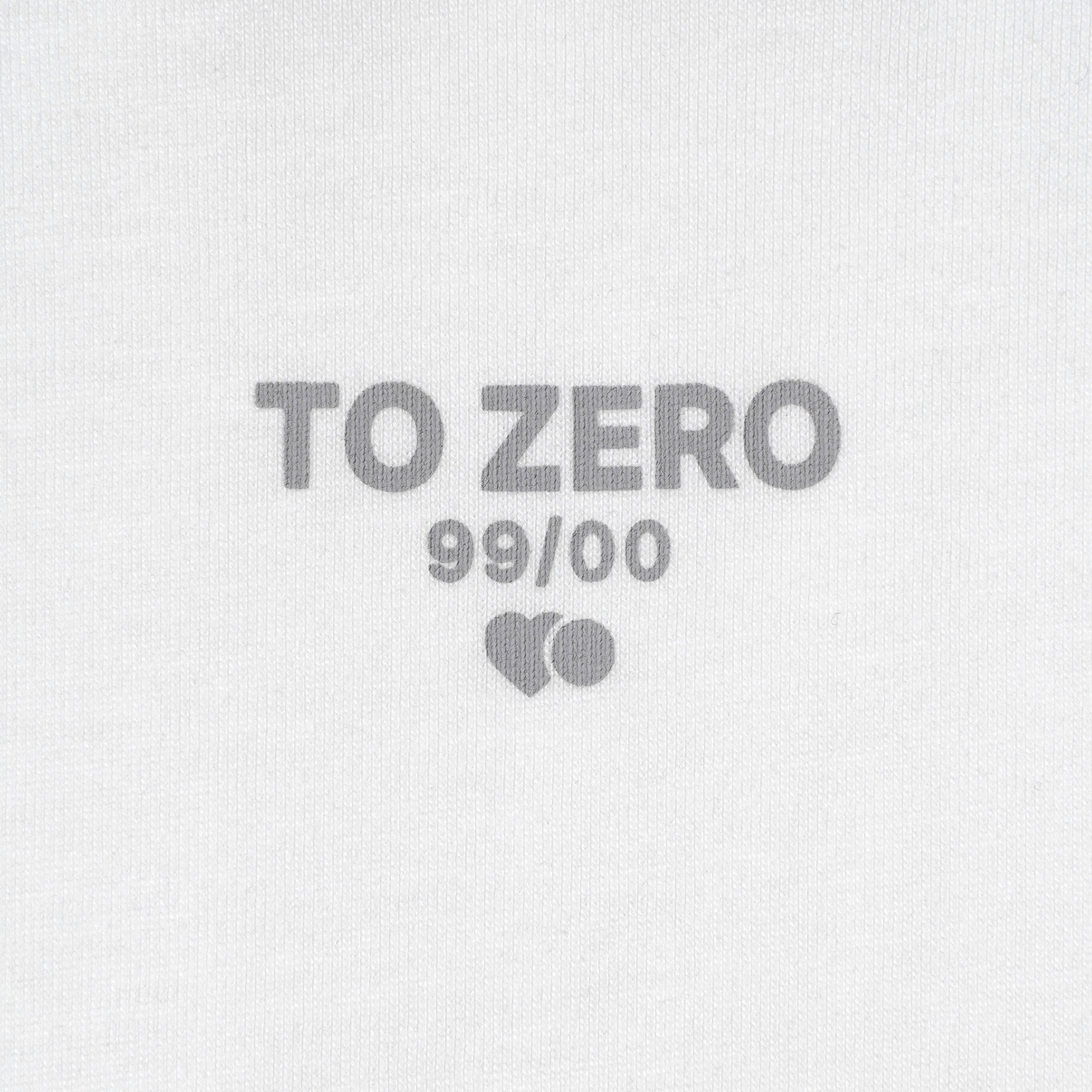 TO ZERO CONTRAST STITCH T-SHIRT TO ZERO (WHITE) **CHARITY TEE