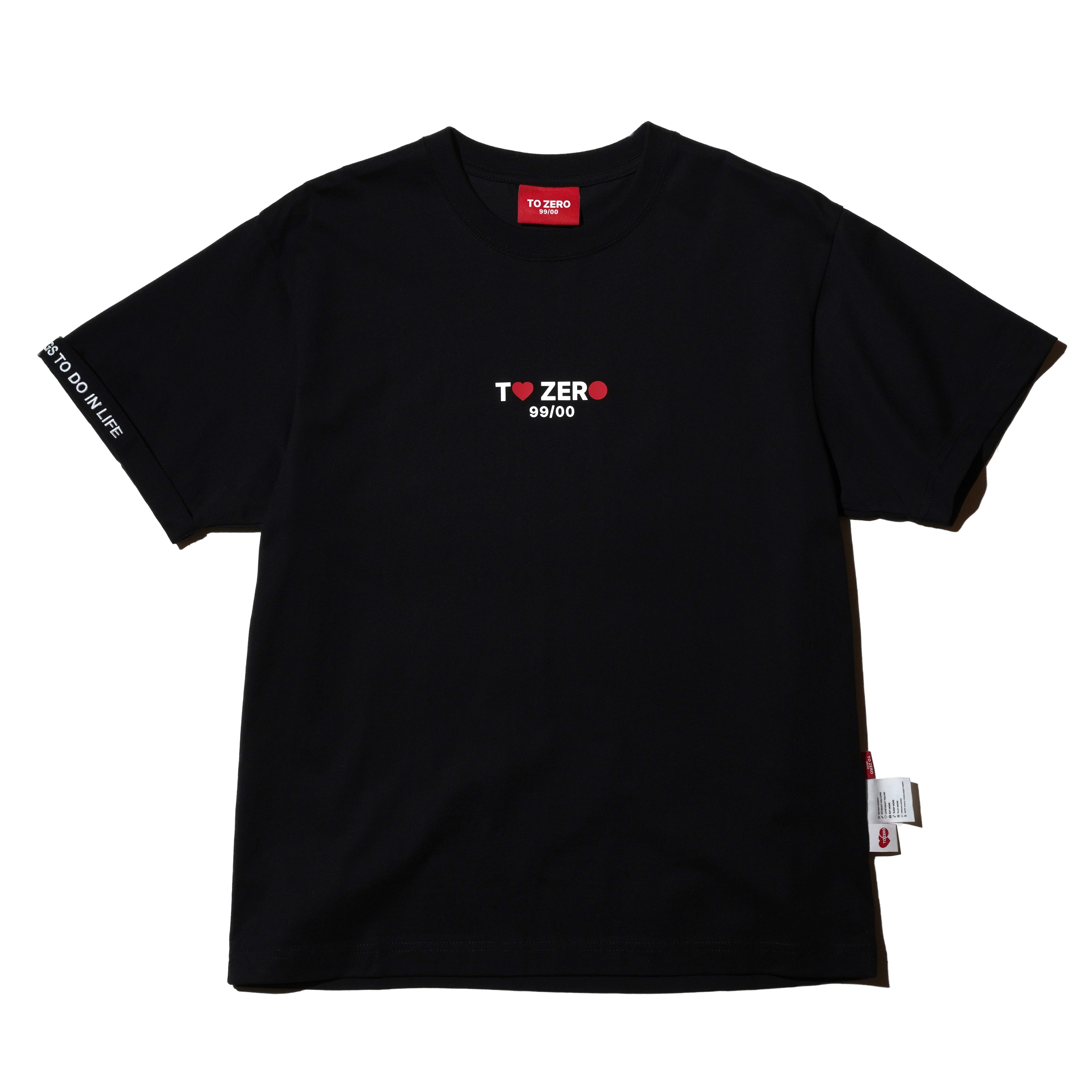 'TO ZERO 100% PASSION' T恤 (黑色)