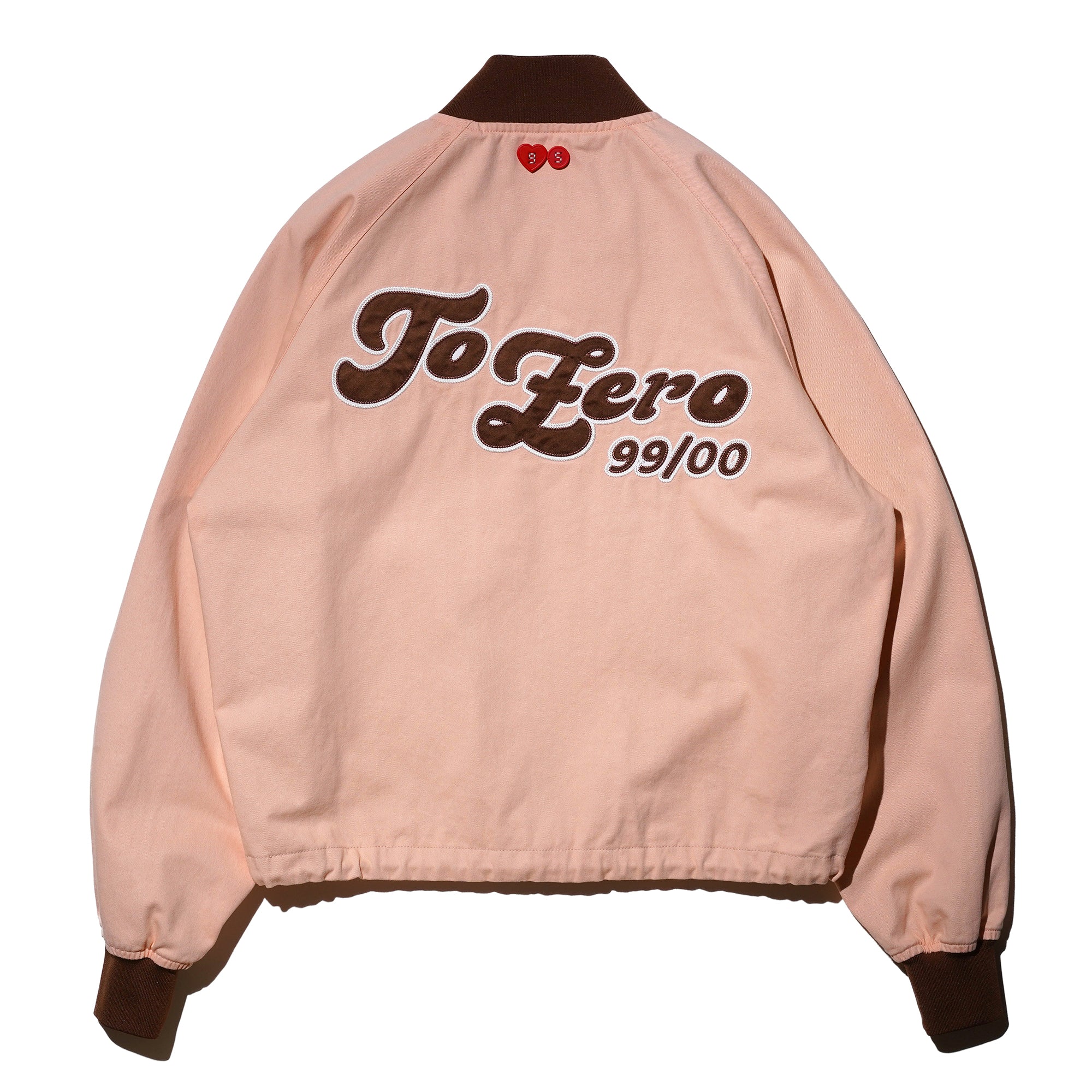 TO ZERO 'TZ VARSITY' 棒球夾克 (桃色)