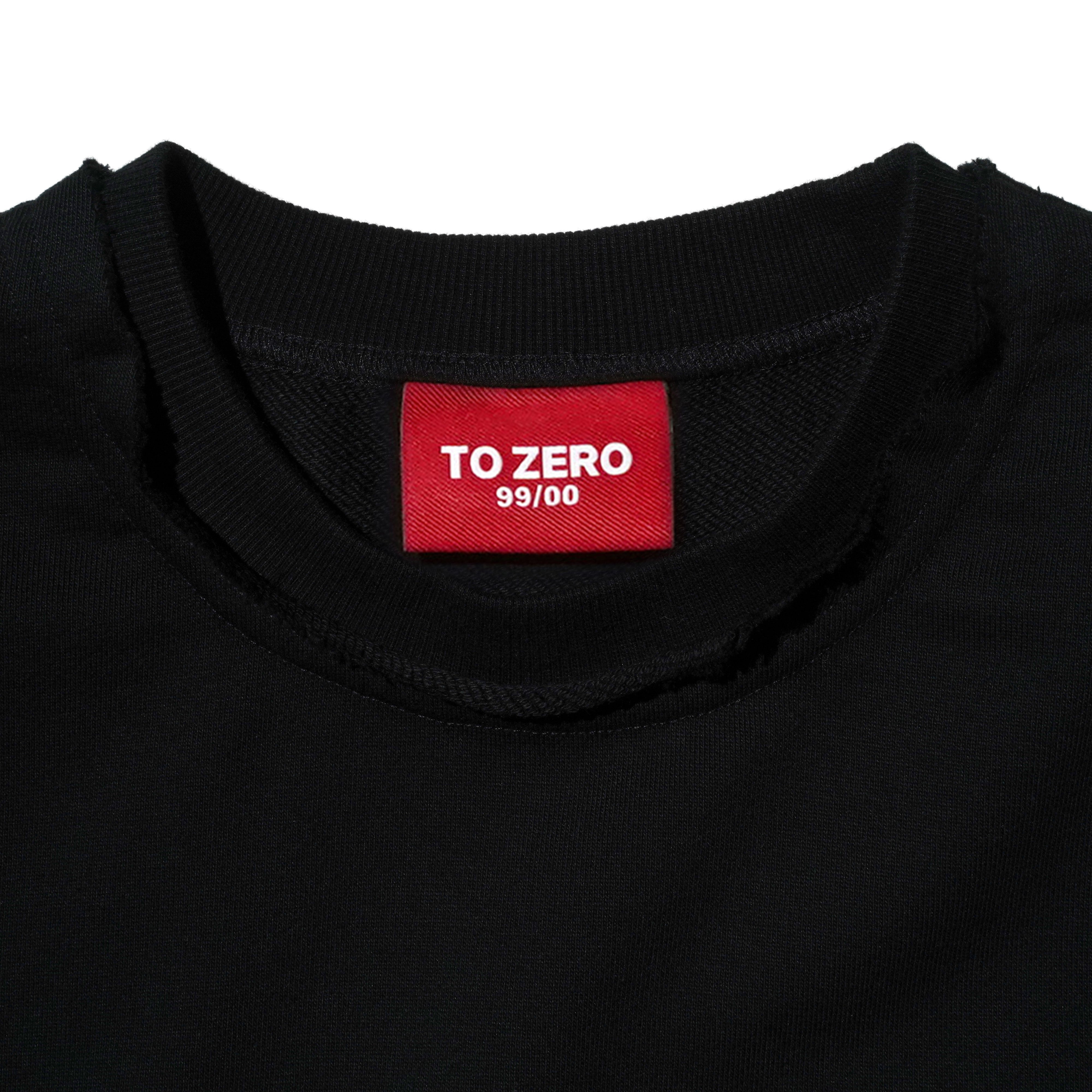 'zzZ... NO WORK TODAY' 刺繡圖案圓領衛衣