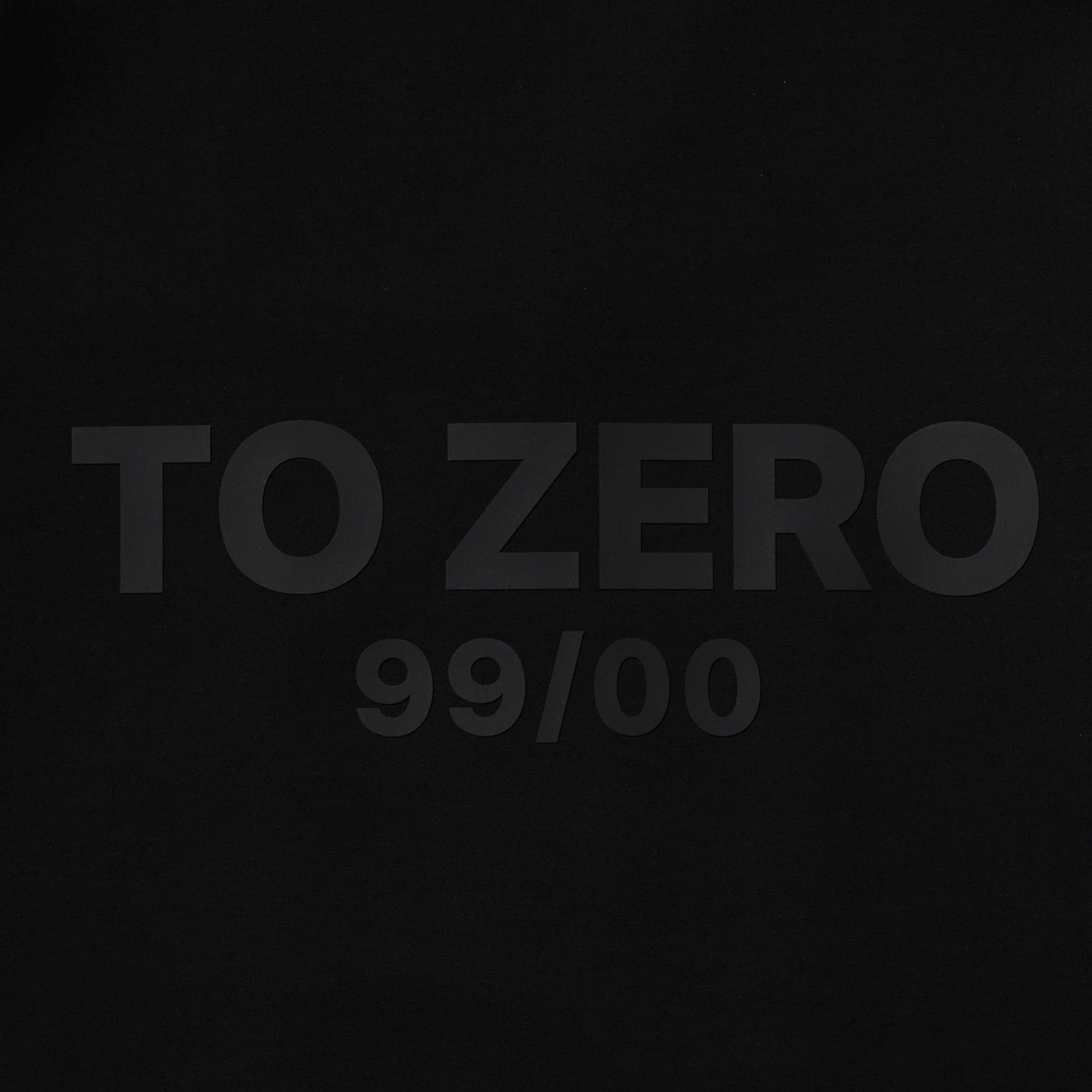 TO ZERO 撞色縫線拉鏈連帽外套 (黑色)