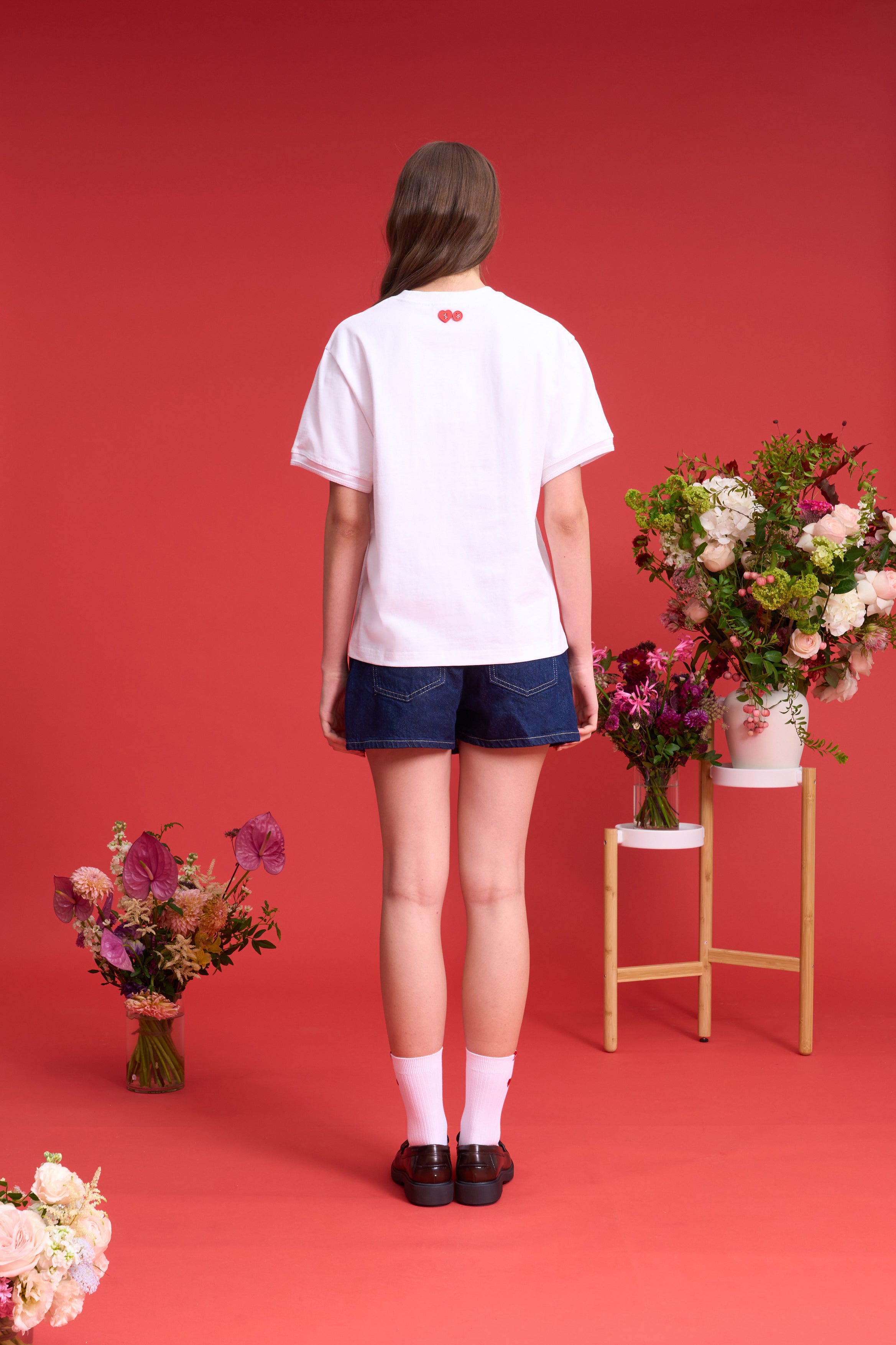 TO ZERO 'Floral Fete' T-SHIRT (WHITE)