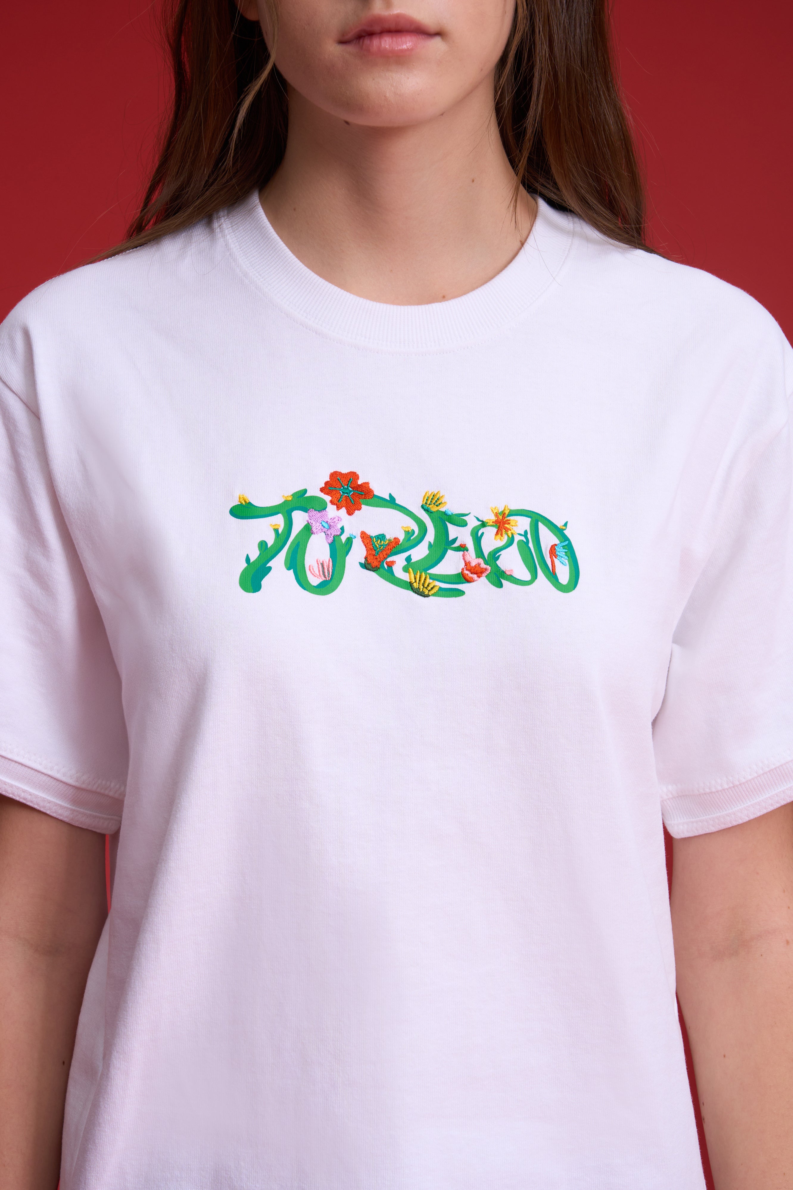 TO ZERO 'Floral Fete' T-SHIRT (WHITE)