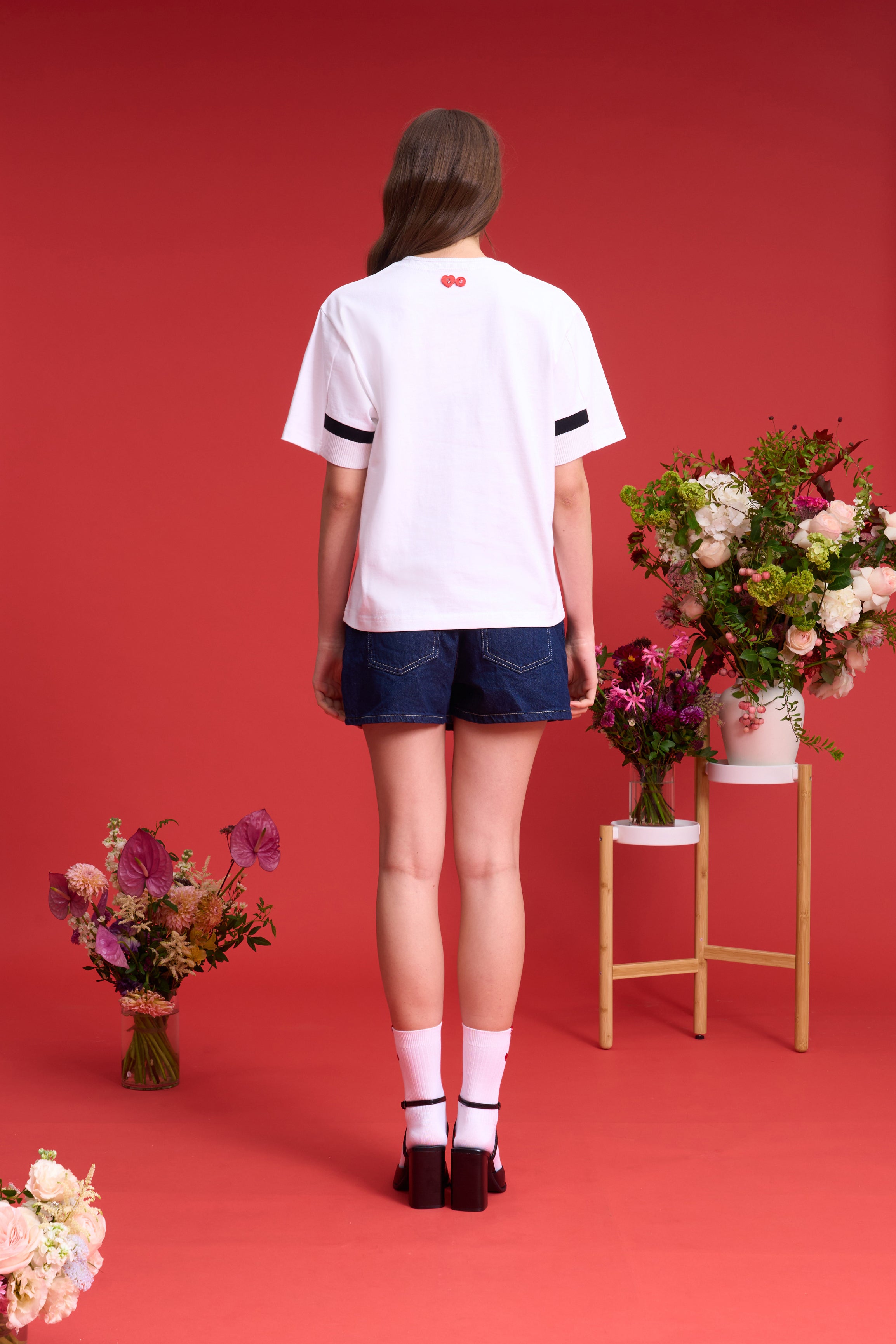 TO ZERO 'Spray Flower' T-SHIRT (WHITE)