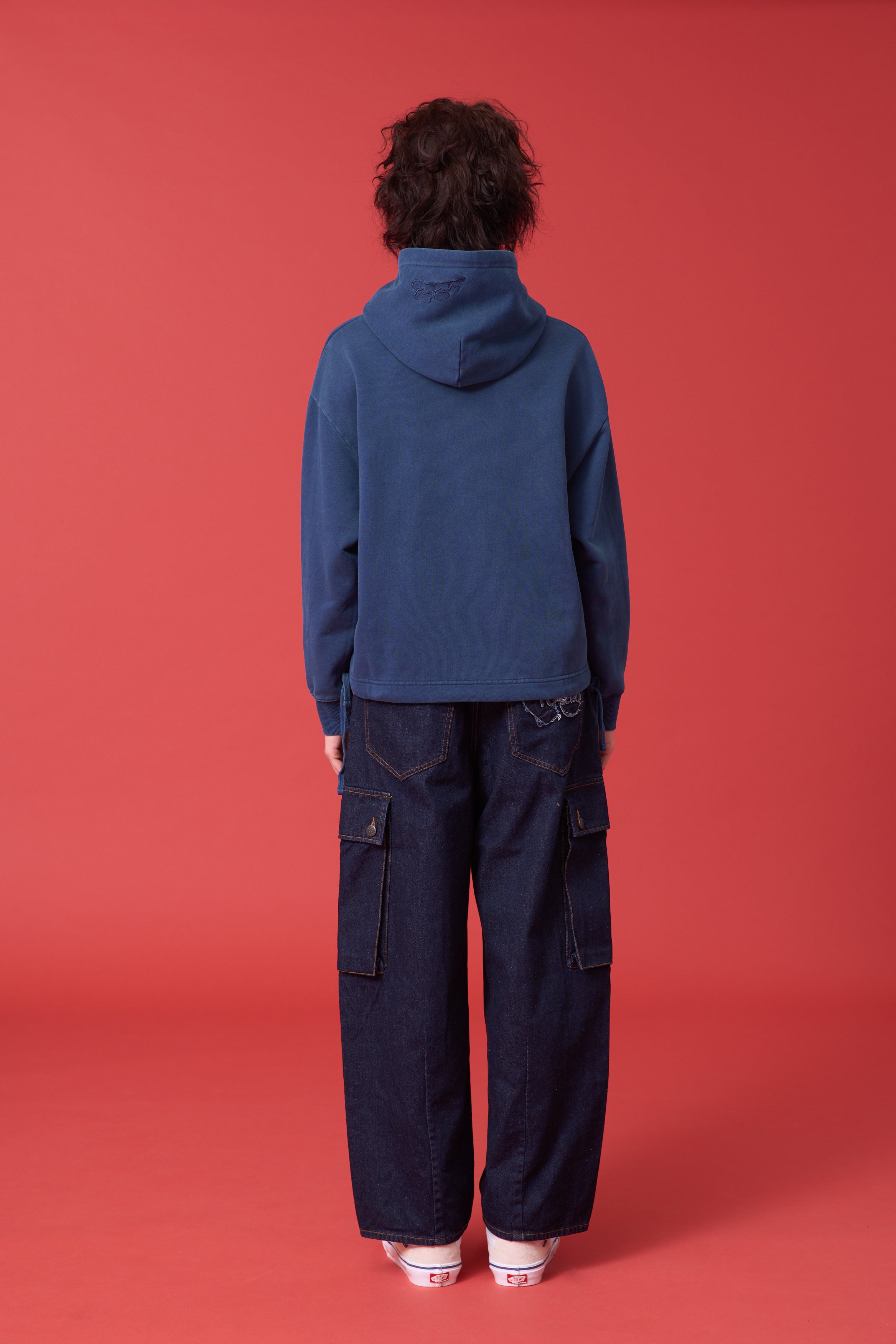 'TO ZERO 99/00' WAVY LOGO 成衣染色連帽衛衣