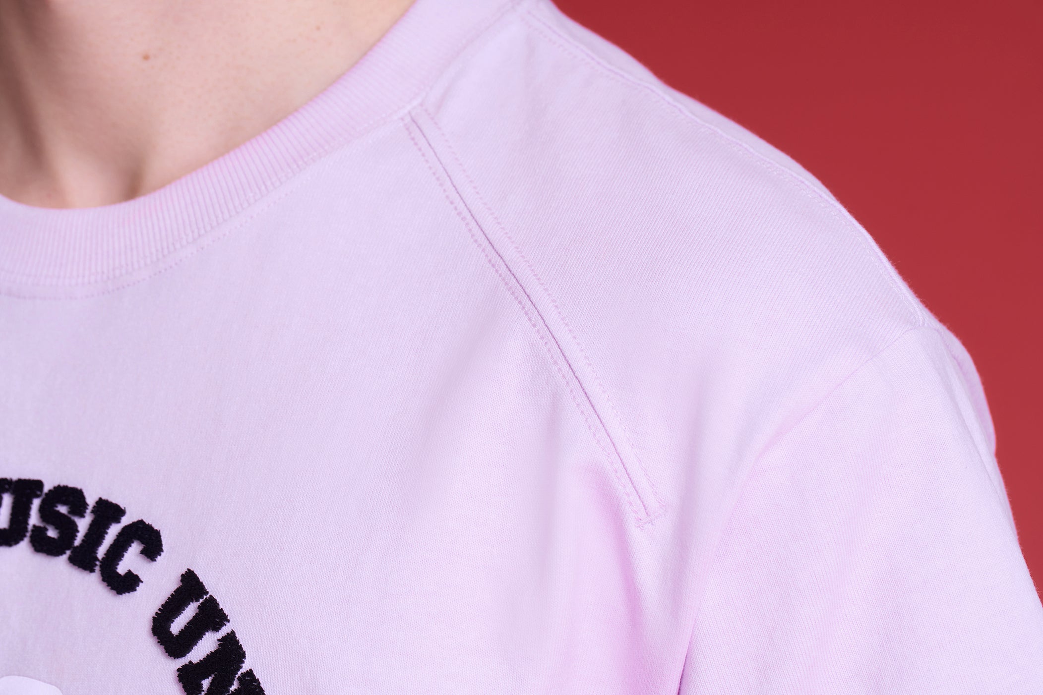 TO ZERO 'MUSIC UNION' 刺繡T恤 (淺紫色)