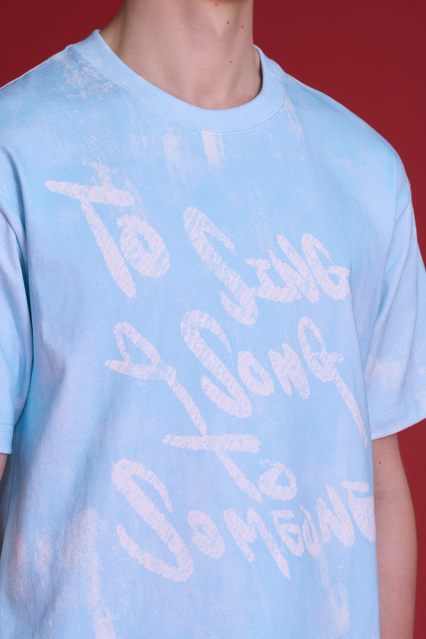 'TO SING A SONG TO SOMEONE' T-SHIRT (LIGHT BLUE)