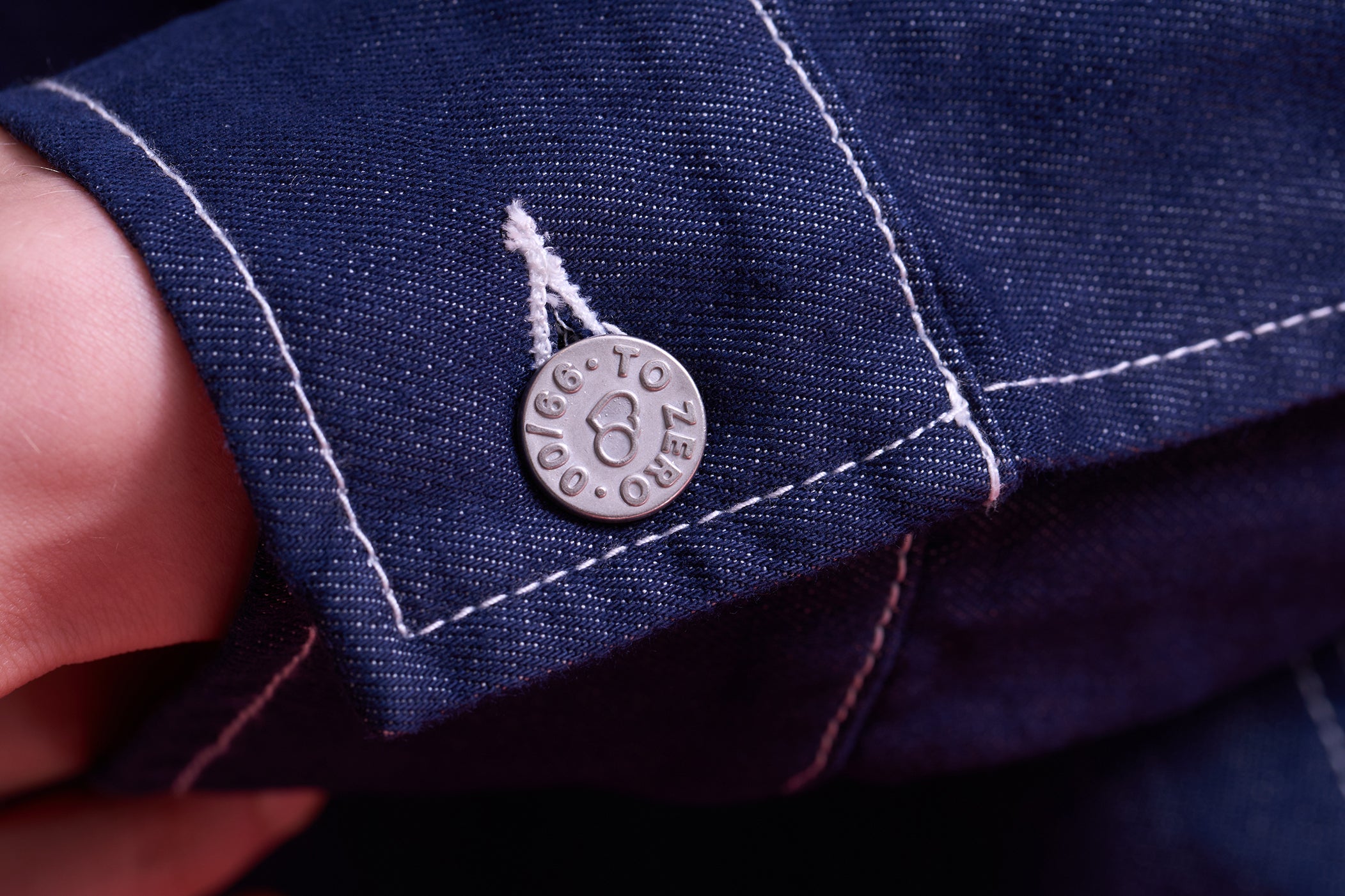 TO ZERO TWISTED EMBROIDERED DENIM JACKET
