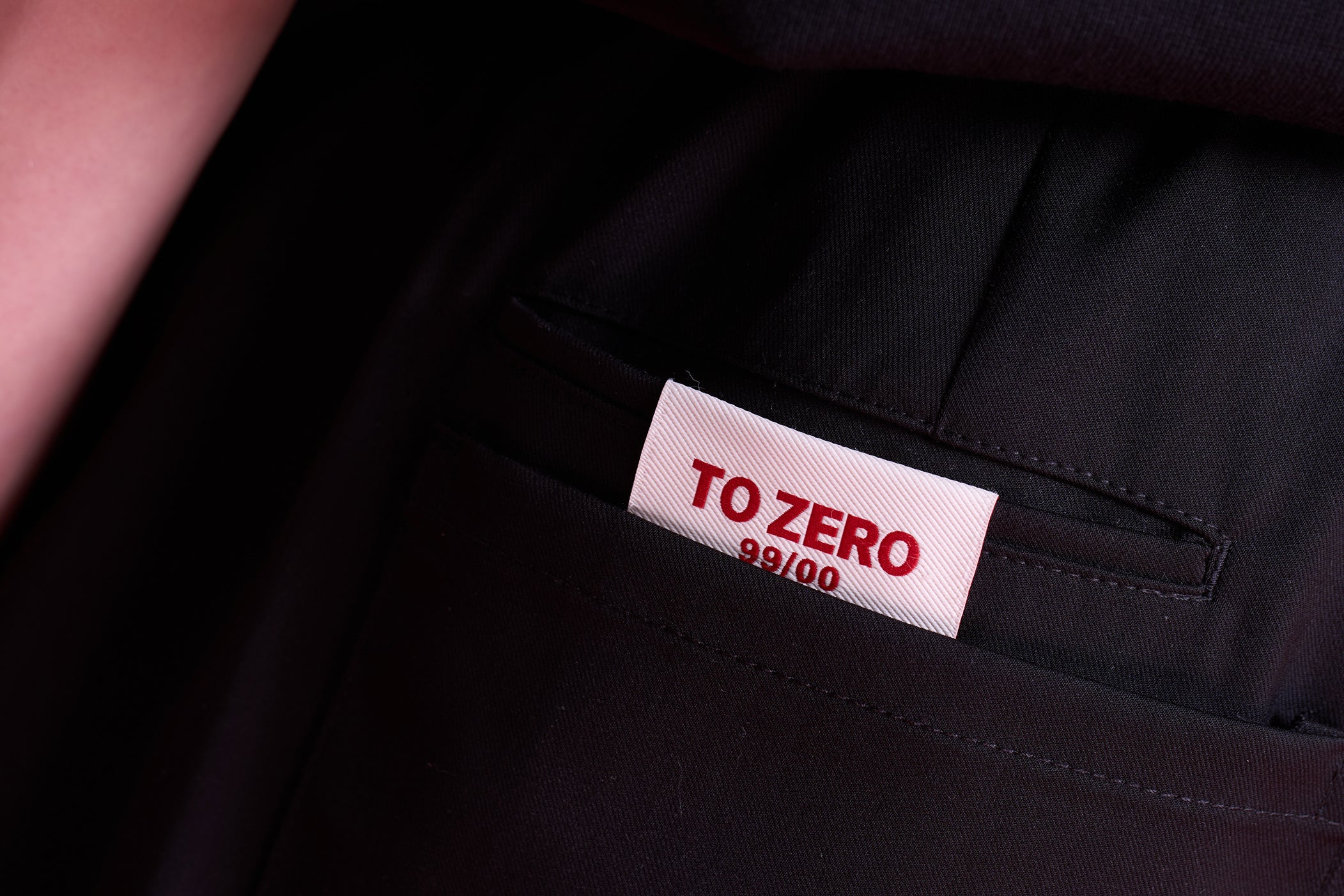 TO ZERO GUITAR PICK & LEATHER POUCH FLARE PANTS (BLACK)