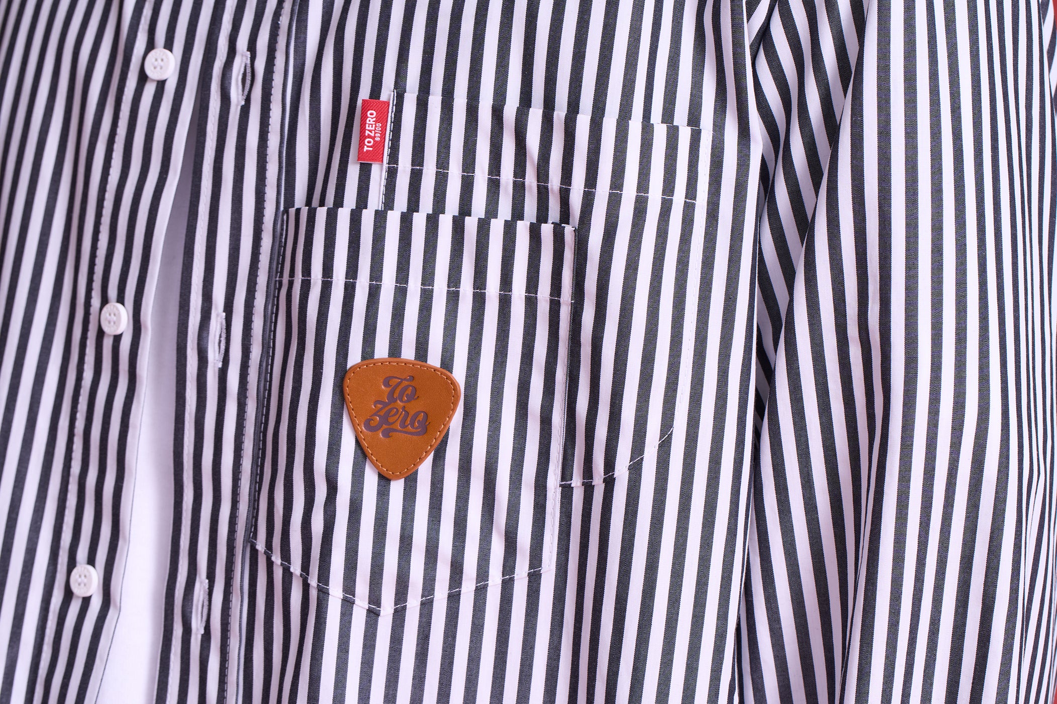 TO ZERO MUSICAL NOTE EMBROIDERED SHACKET
