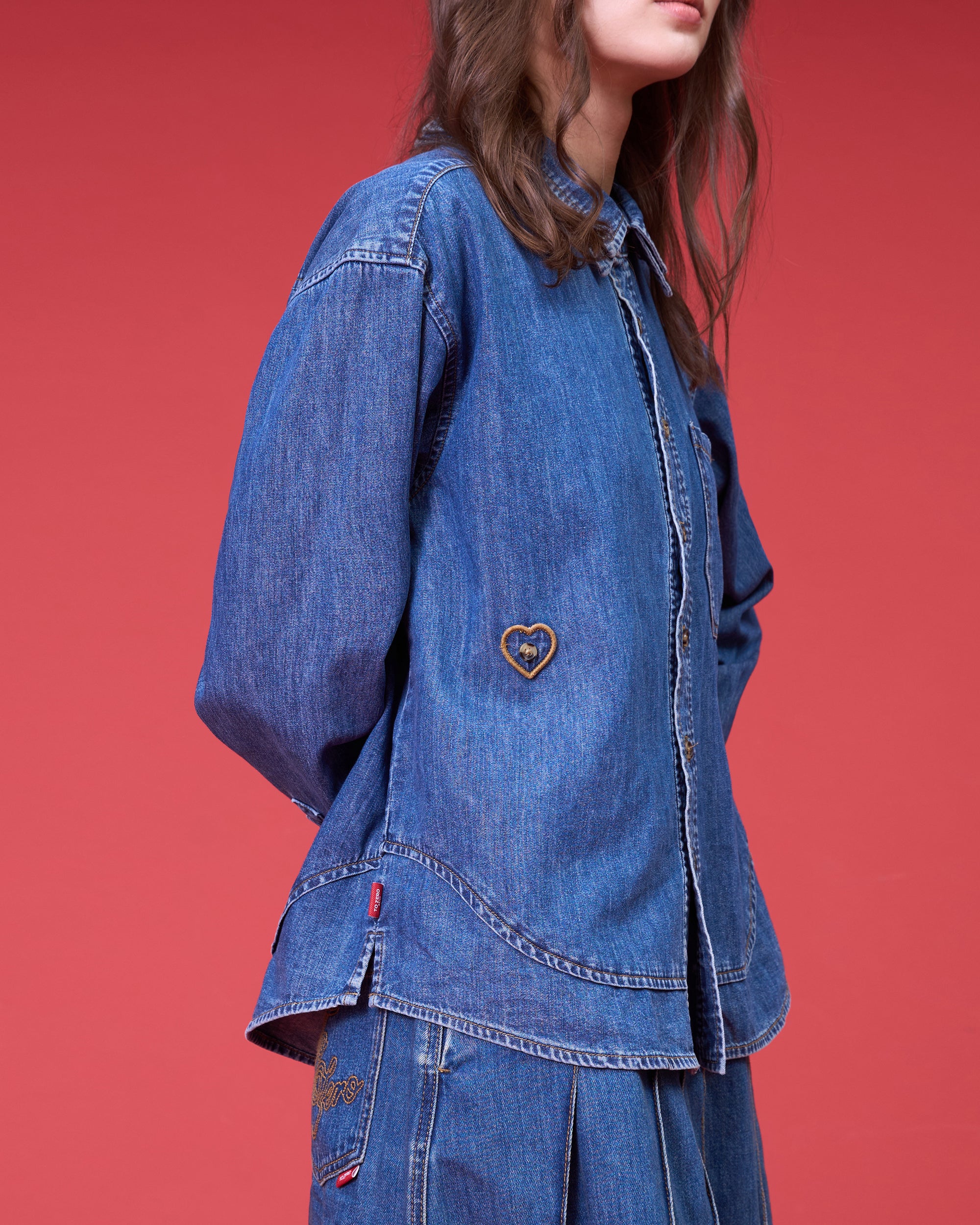 'THE DOUBLE-DECKER' DENIM SHIRT (WASHED BLUE)