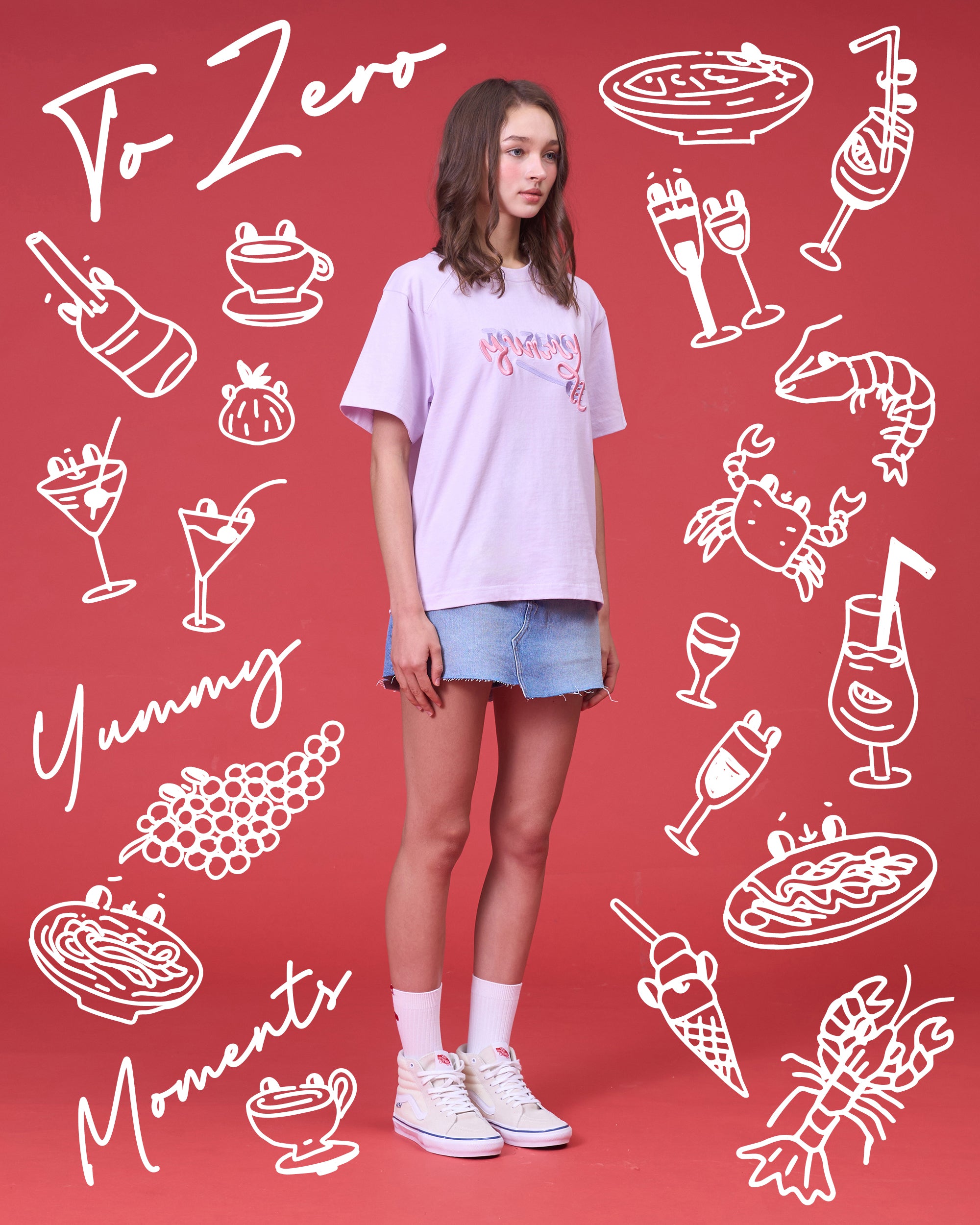 TO ZERO 'AL DENTE!' T-SHIRT (LAVENDER)