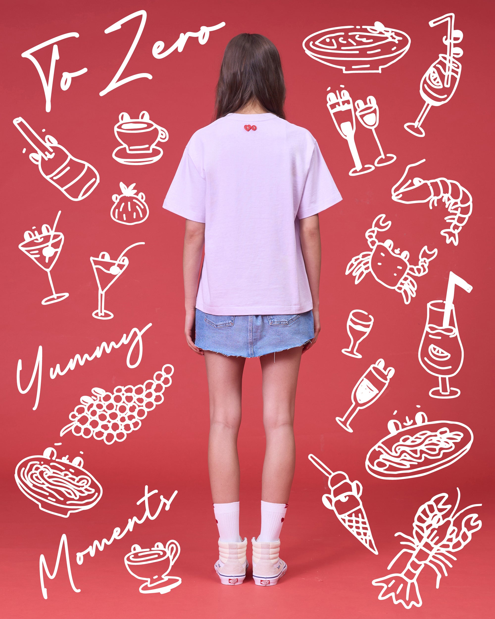 TO ZERO 'AL DENTE!' T-SHIRT (LAVENDER)