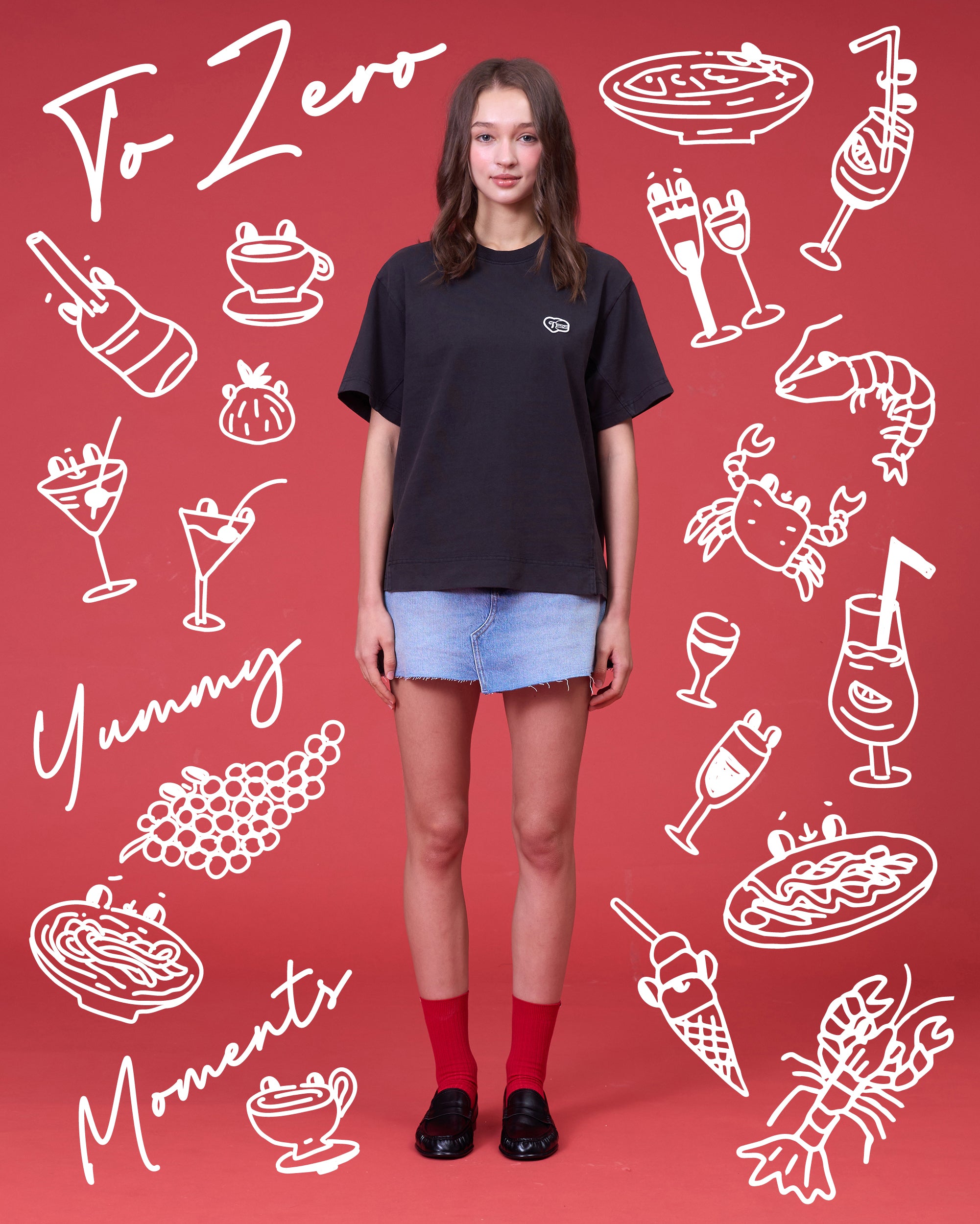 'LIFE IS BETTER WITH BURGER' T-SHIRT (WASHED BLACK)