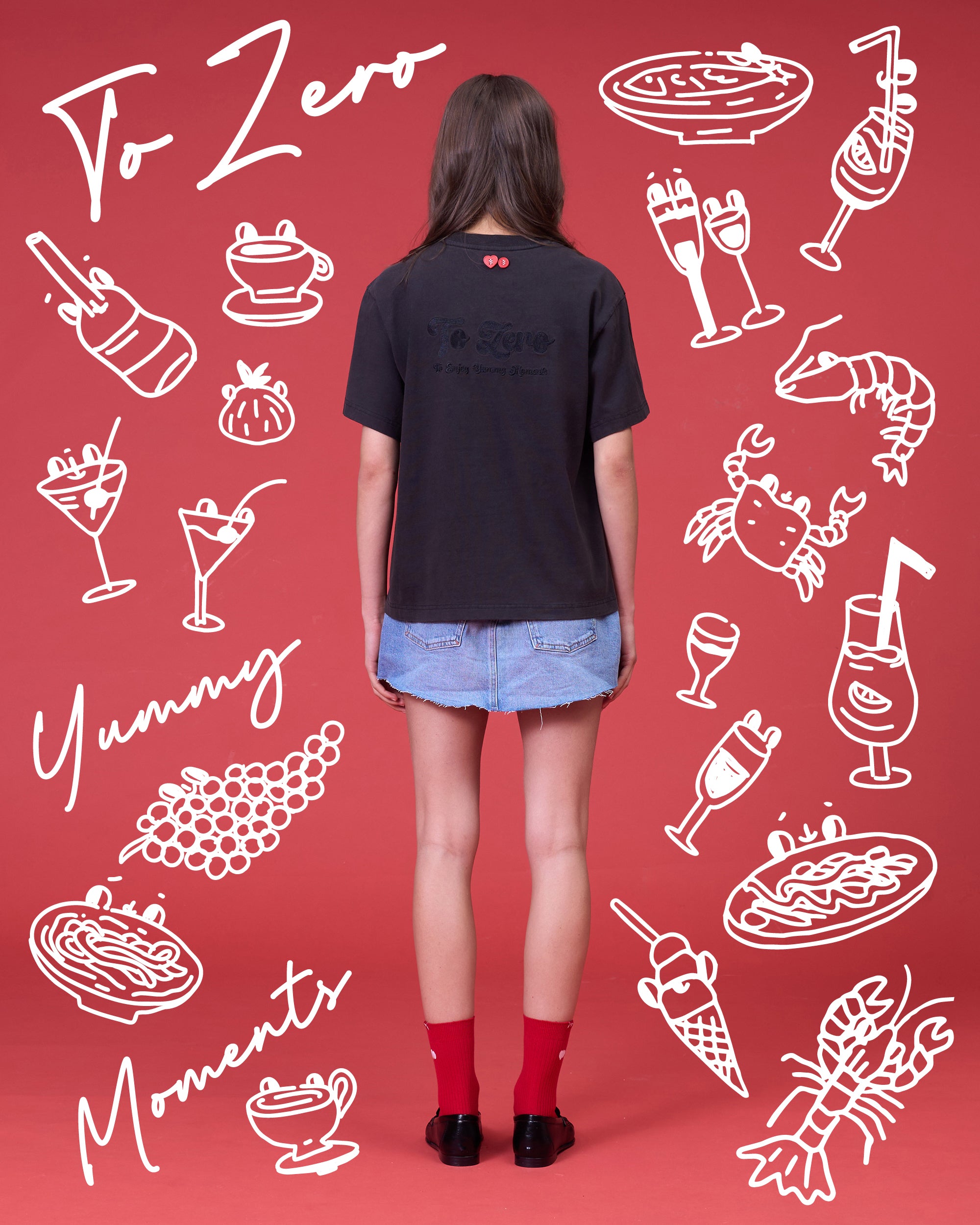 'LIFE IS BETTER WITH BURGER' T-SHIRT (WASHED BLACK)