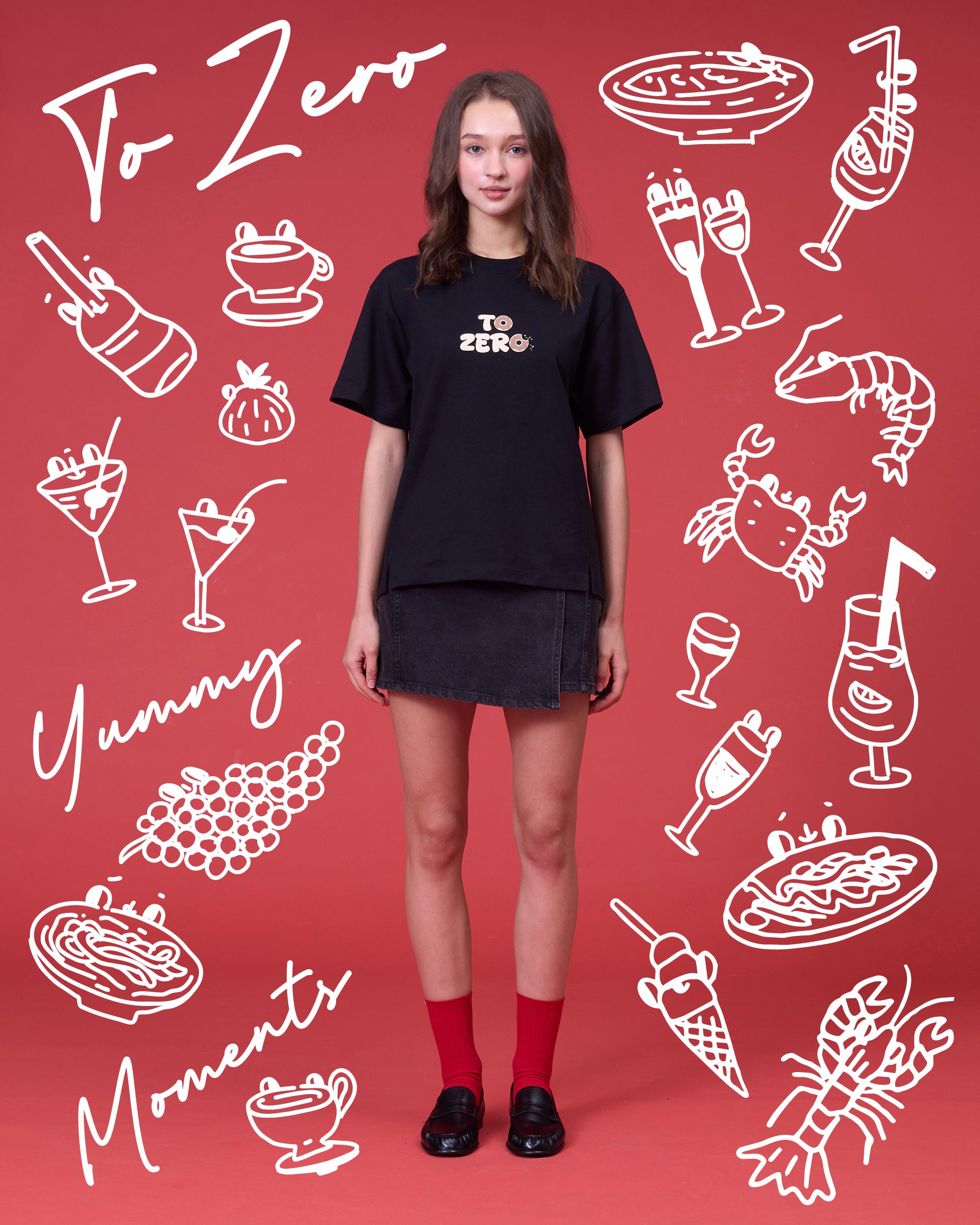TO ZERO 'SWEET TOOTH' T-SHIRT (BLACK)