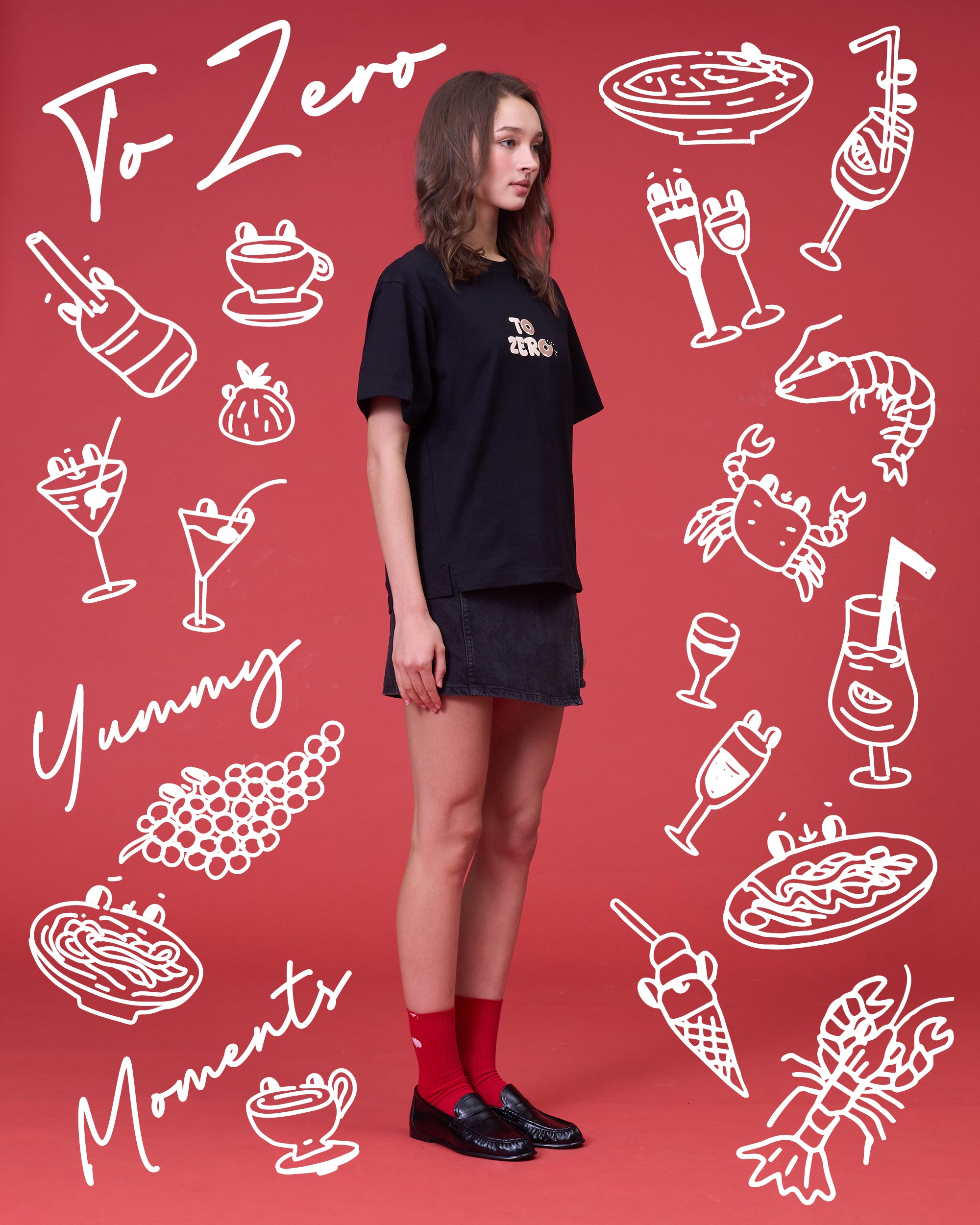 TO ZERO 'SWEET TOOTH' T-SHIRT (BLACK)