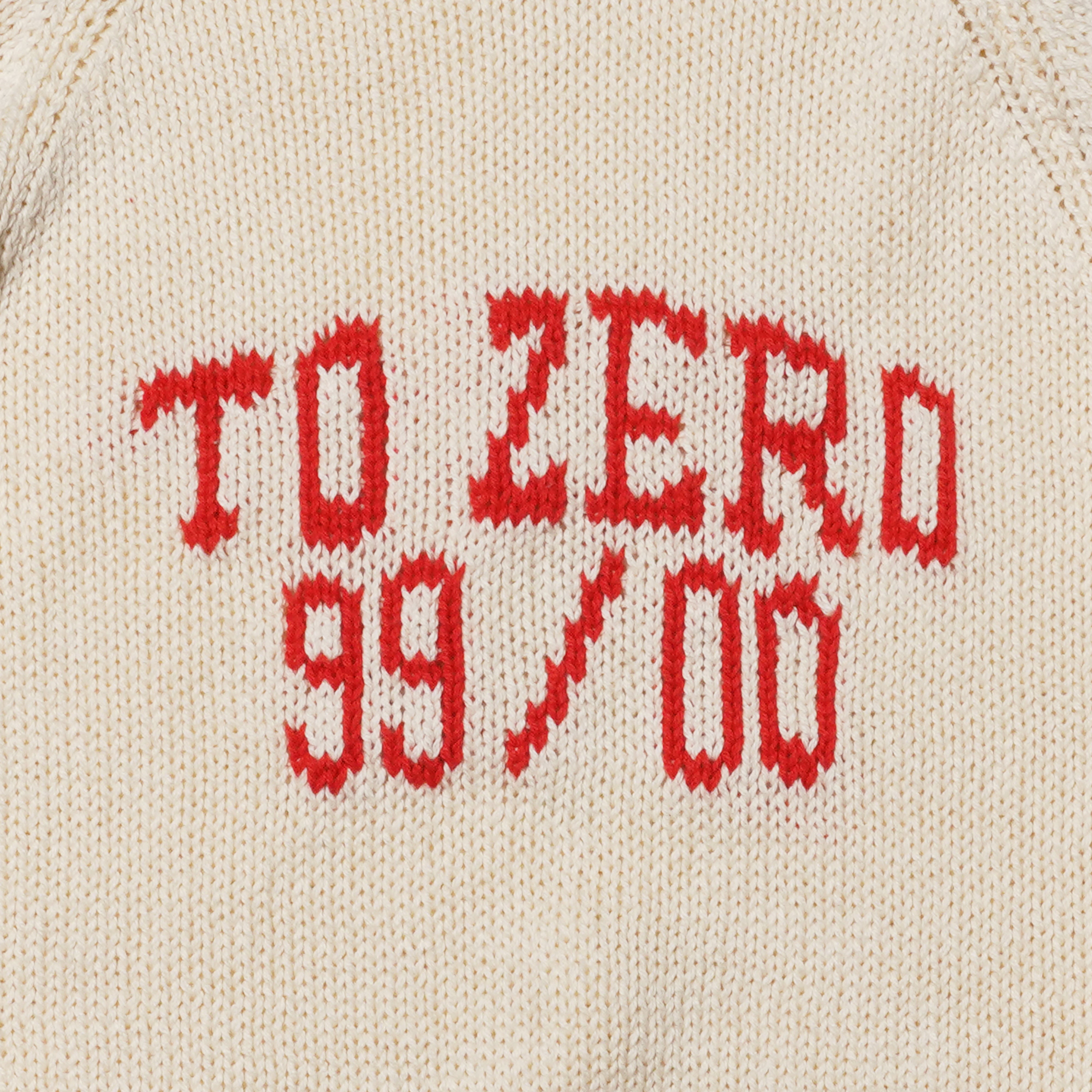 ‘TO ZERO 99/00’ 兒童嵌花針織套頭衫