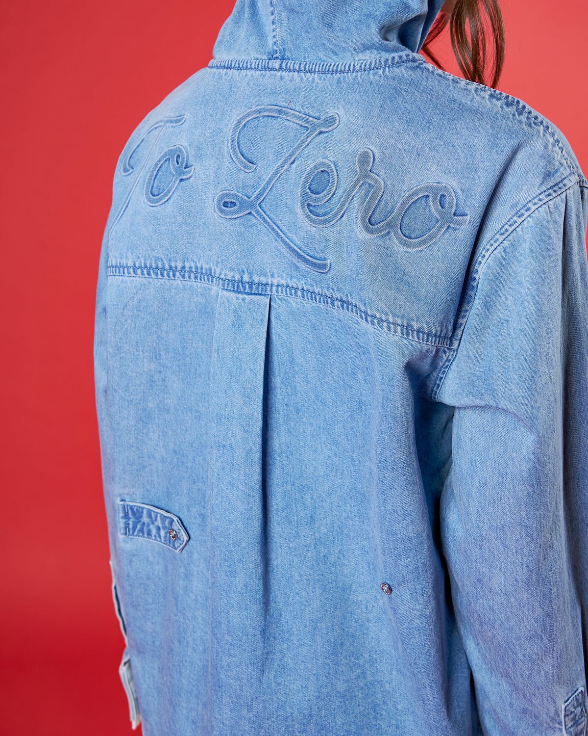 'PAW-FIT OF THE DAY' HOODED SHIRT (WASHED BLUE)