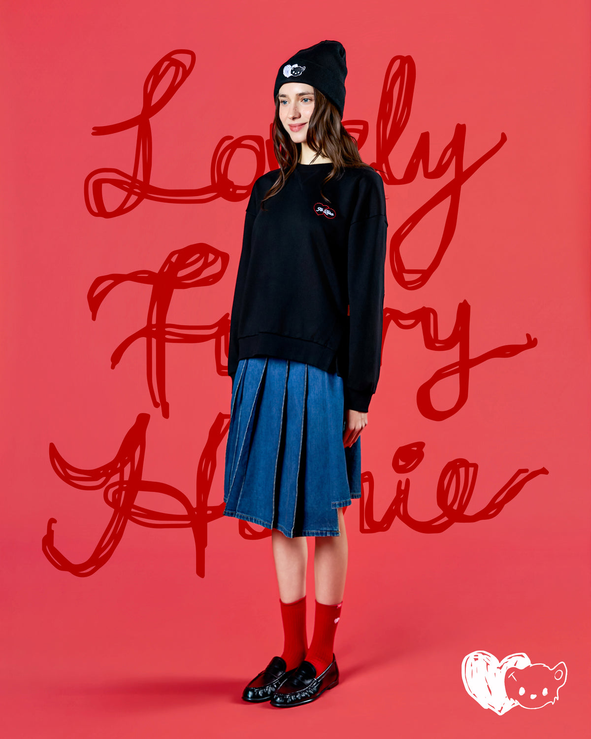 'MY HOMEY SIDEKICK' CREWNECK SWEATSHIRT (BLACK)