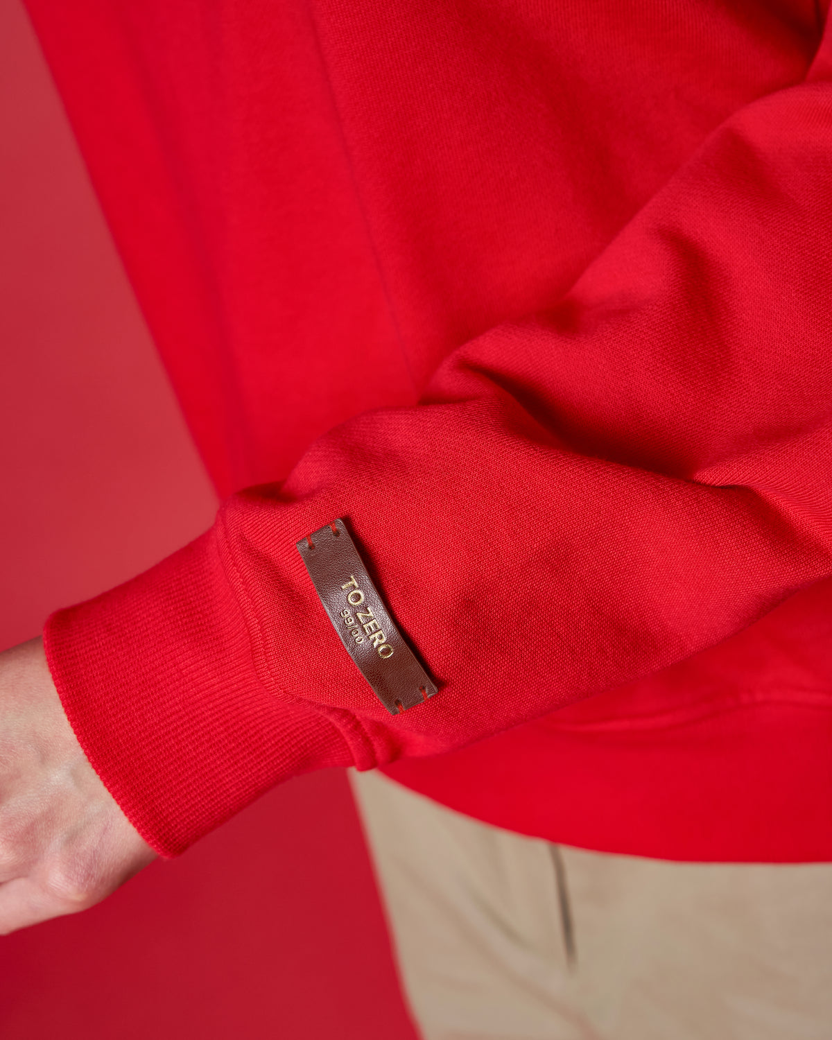 'XOXO LOVELY FURRY' CREWNECK SWEATSHIRT (RED)