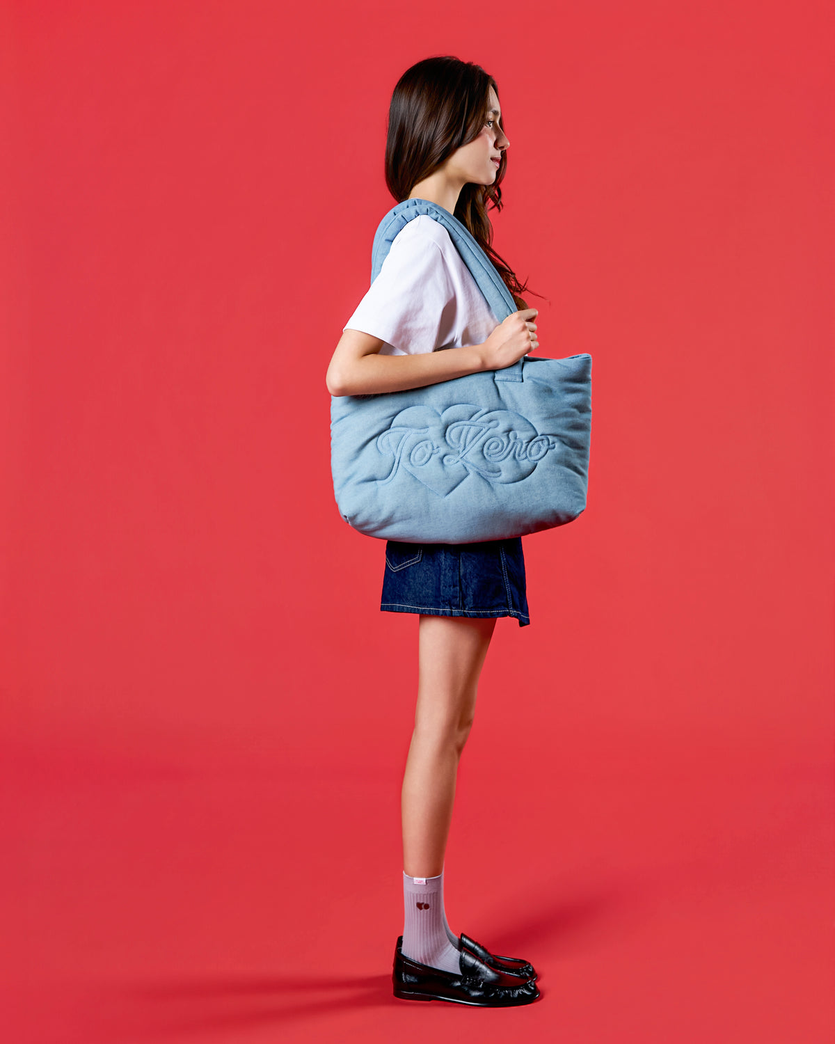 'HOMEY-POOFY' TOTE BAG (BLUE)