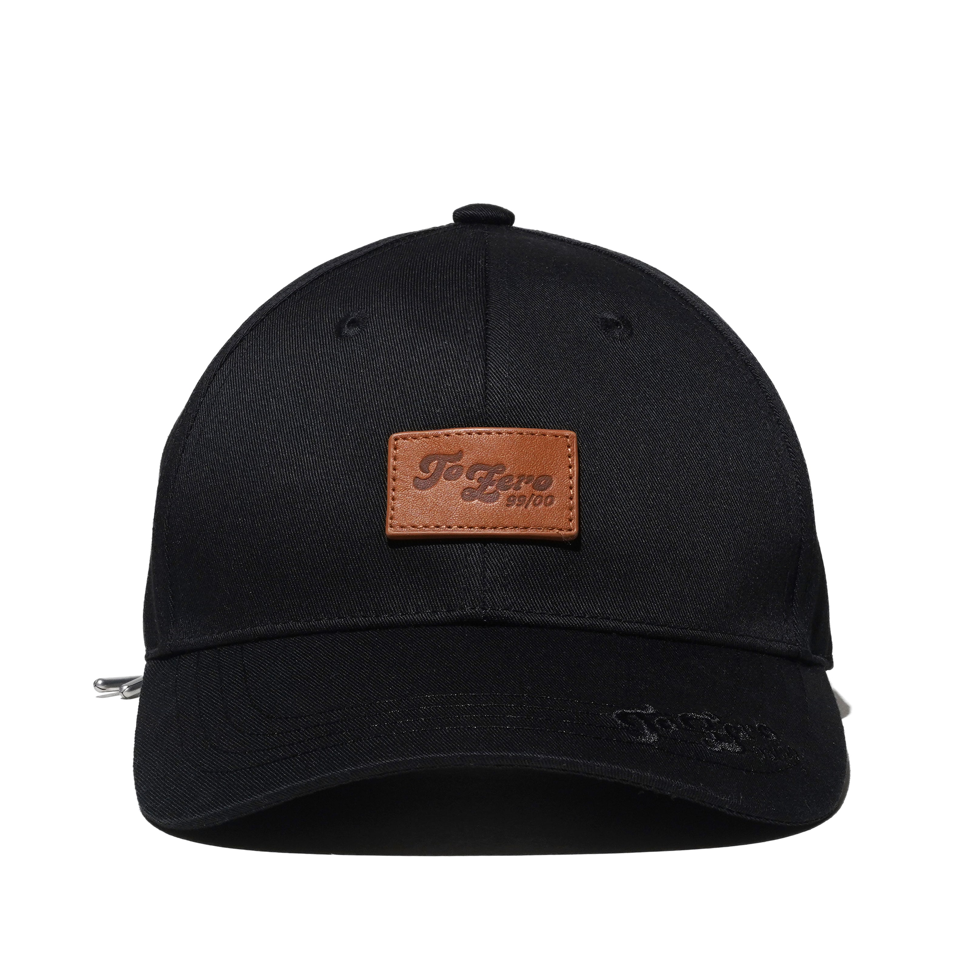 TO ZERO LEATHER PATCH DRAWSTRING CAP