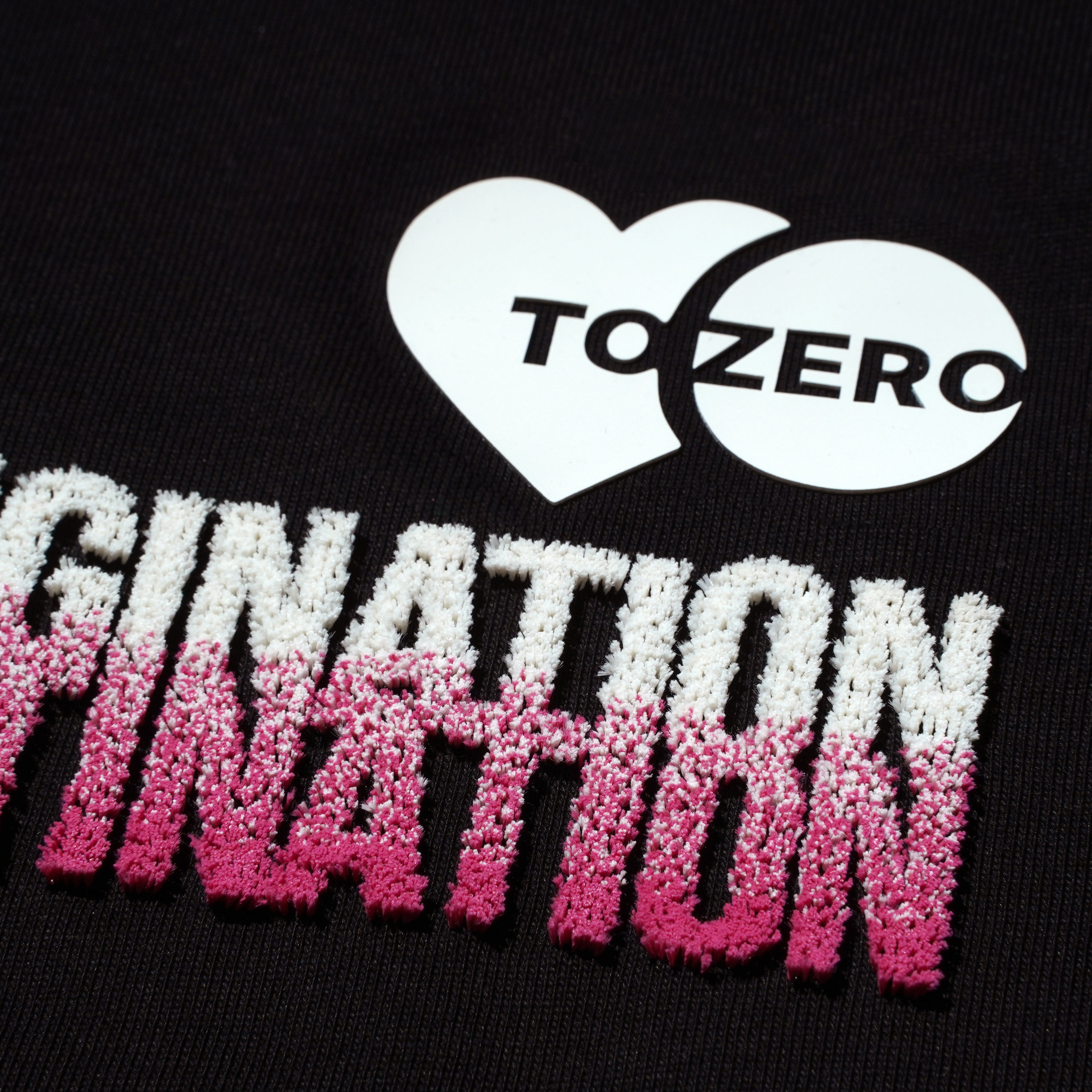 'ZERO IS ...' EMBROIDERY T-SHIRT