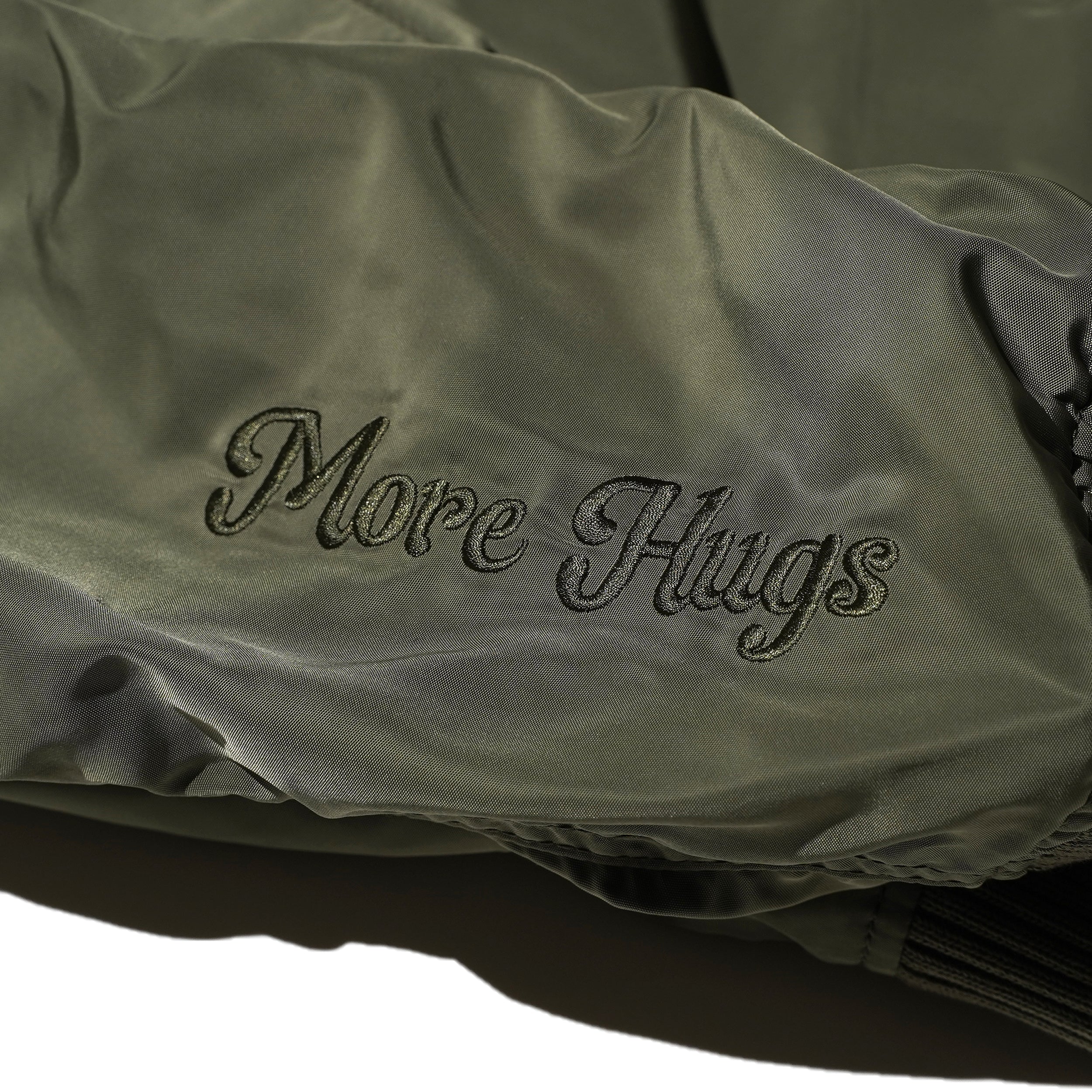 'MORE LOVE <3' TOGGLE BOMBER JACKET