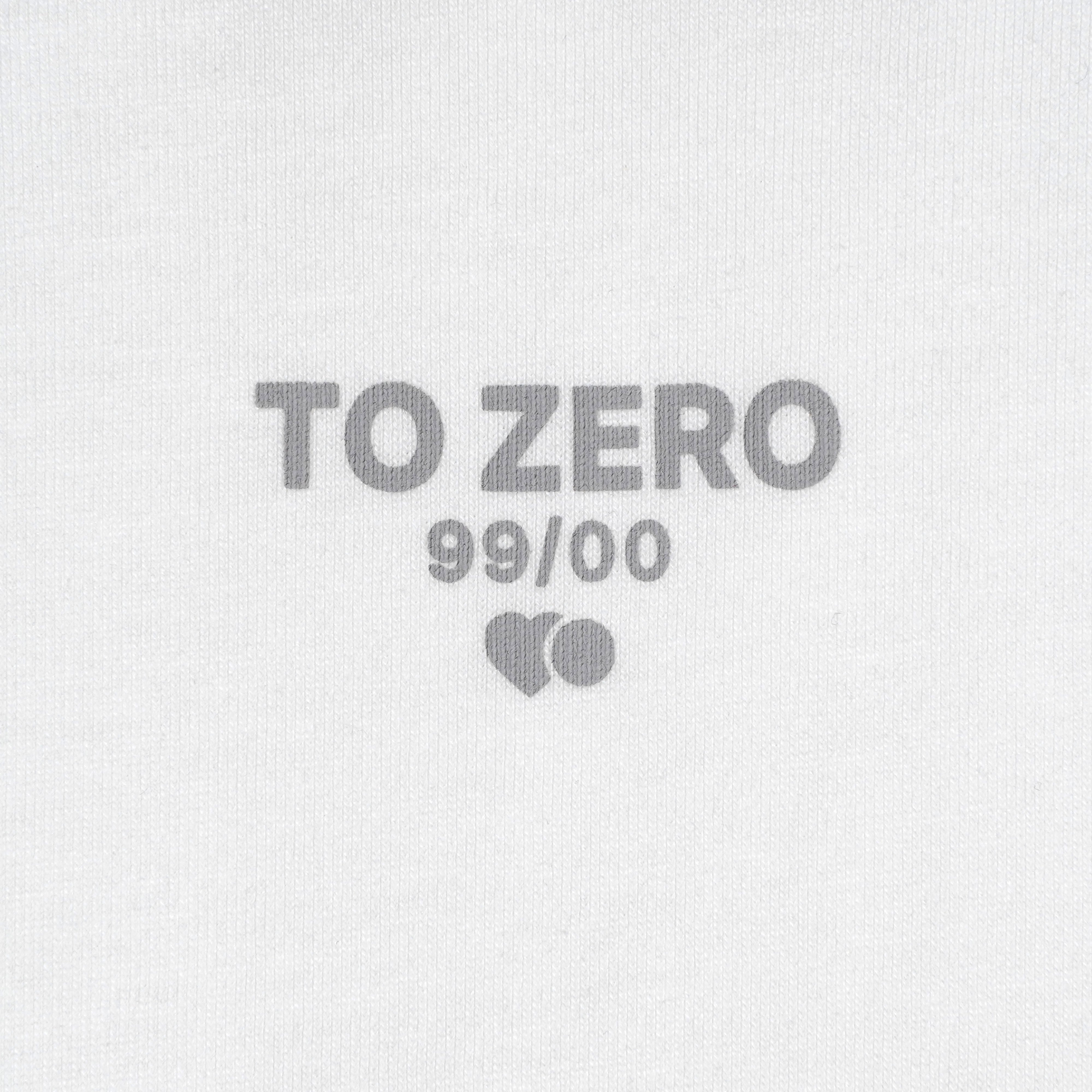 TO ZERO 撞色縫線T恤 (白色)