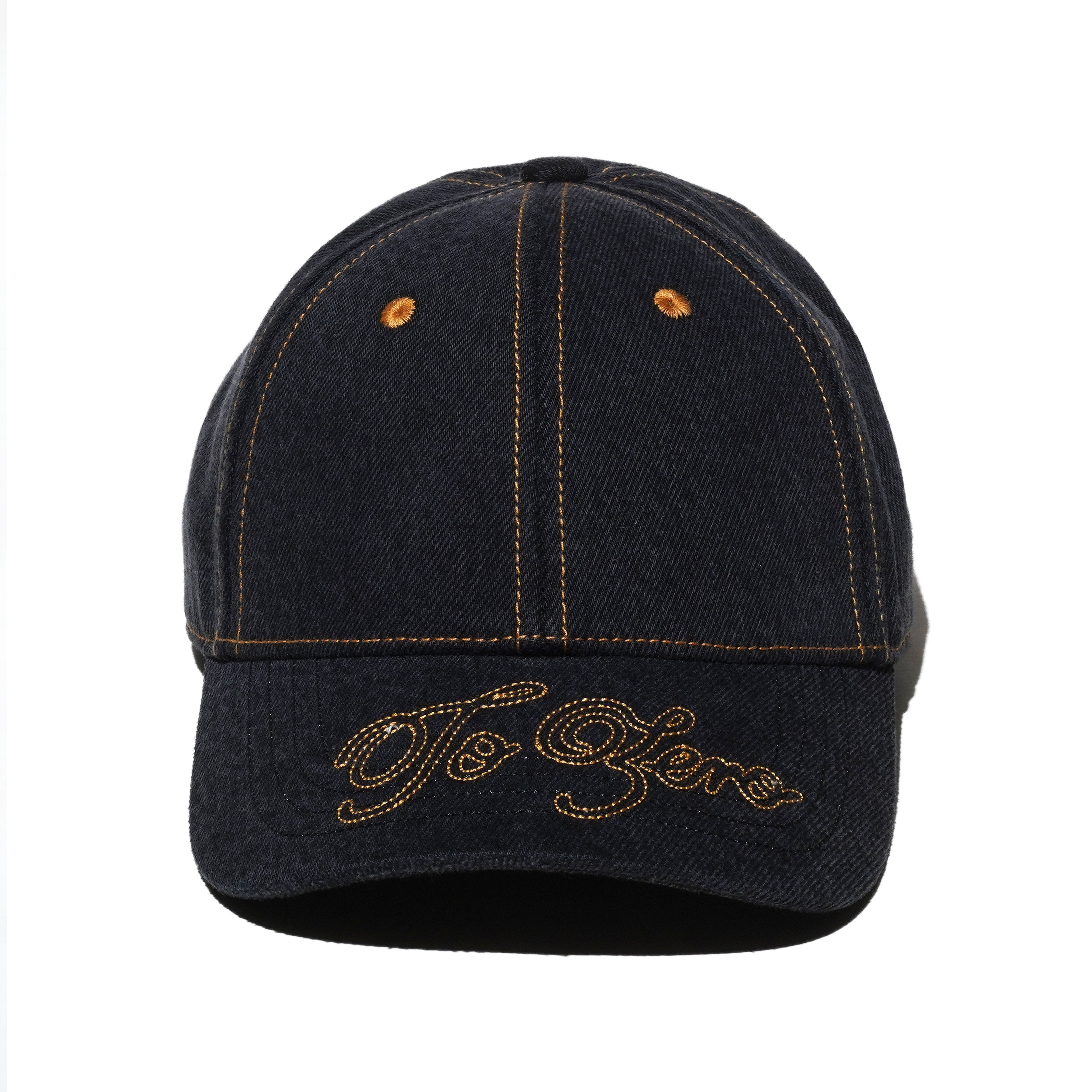 TO ZERO 'GRAVY ON TOP' EMBROIDERY CAP (BLACK DENIM)