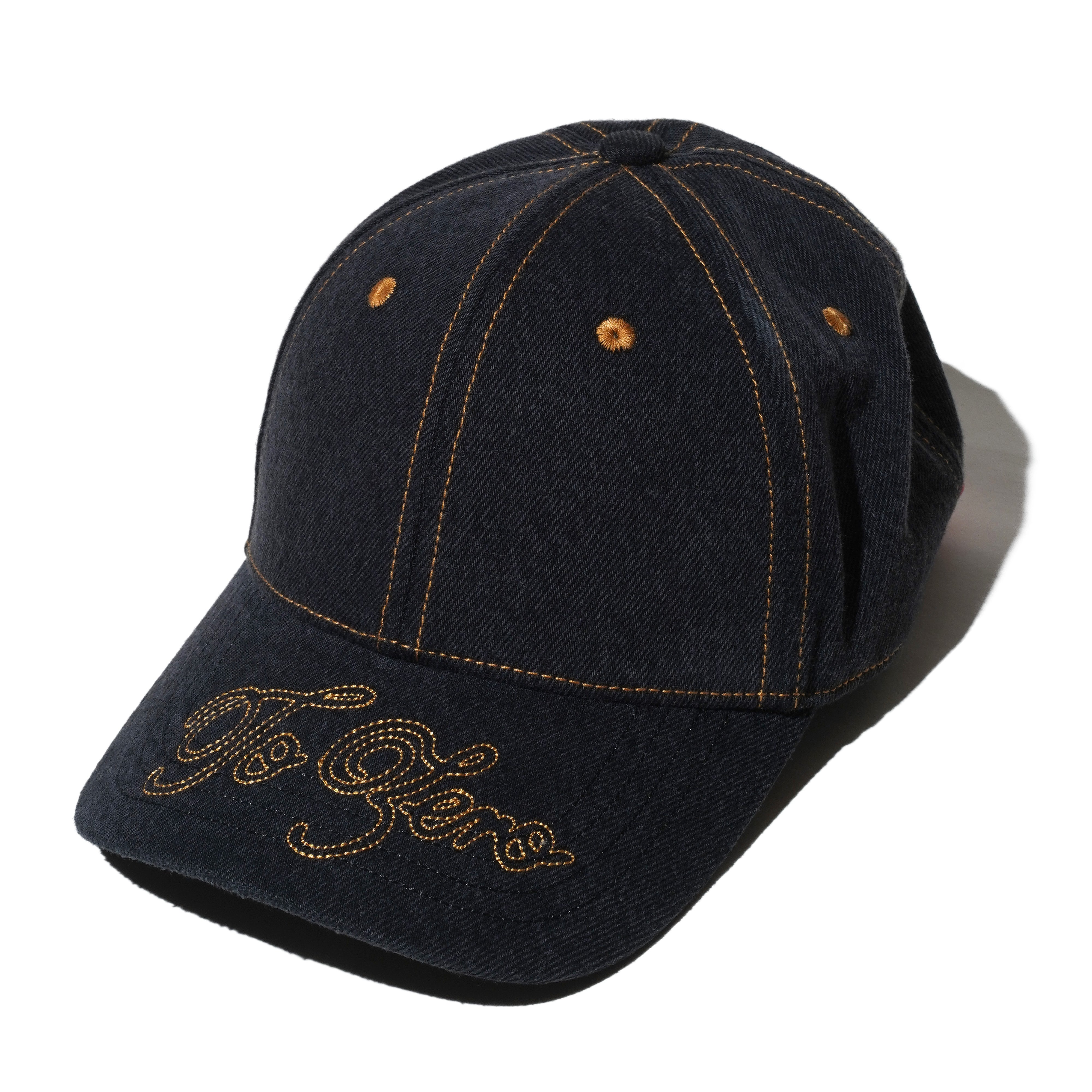 TO ZERO 'GRAVY ON TOP' EMBROIDERY CAP (BLACK DENIM)