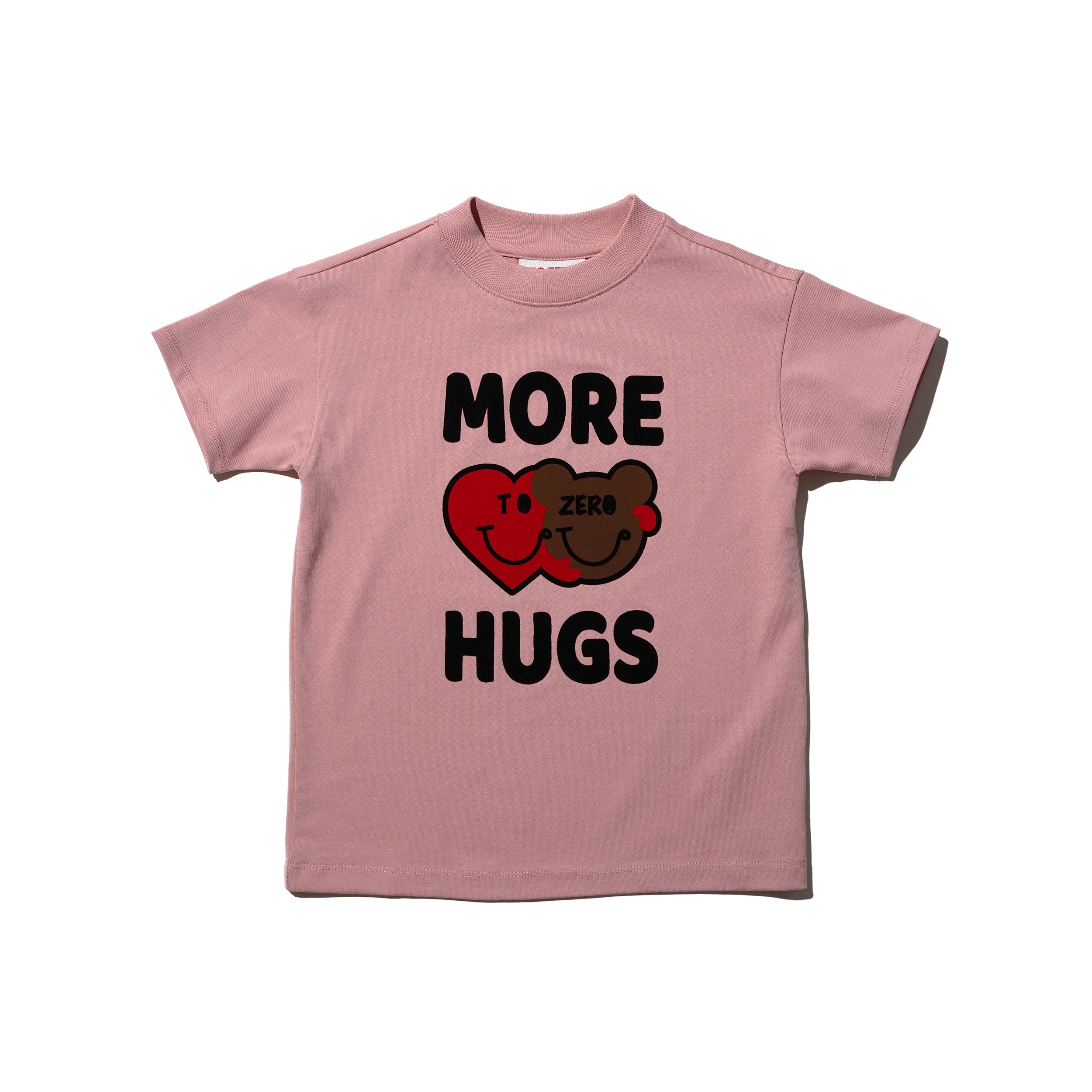 'MORE HUGS' 植絨印花童裝T恤