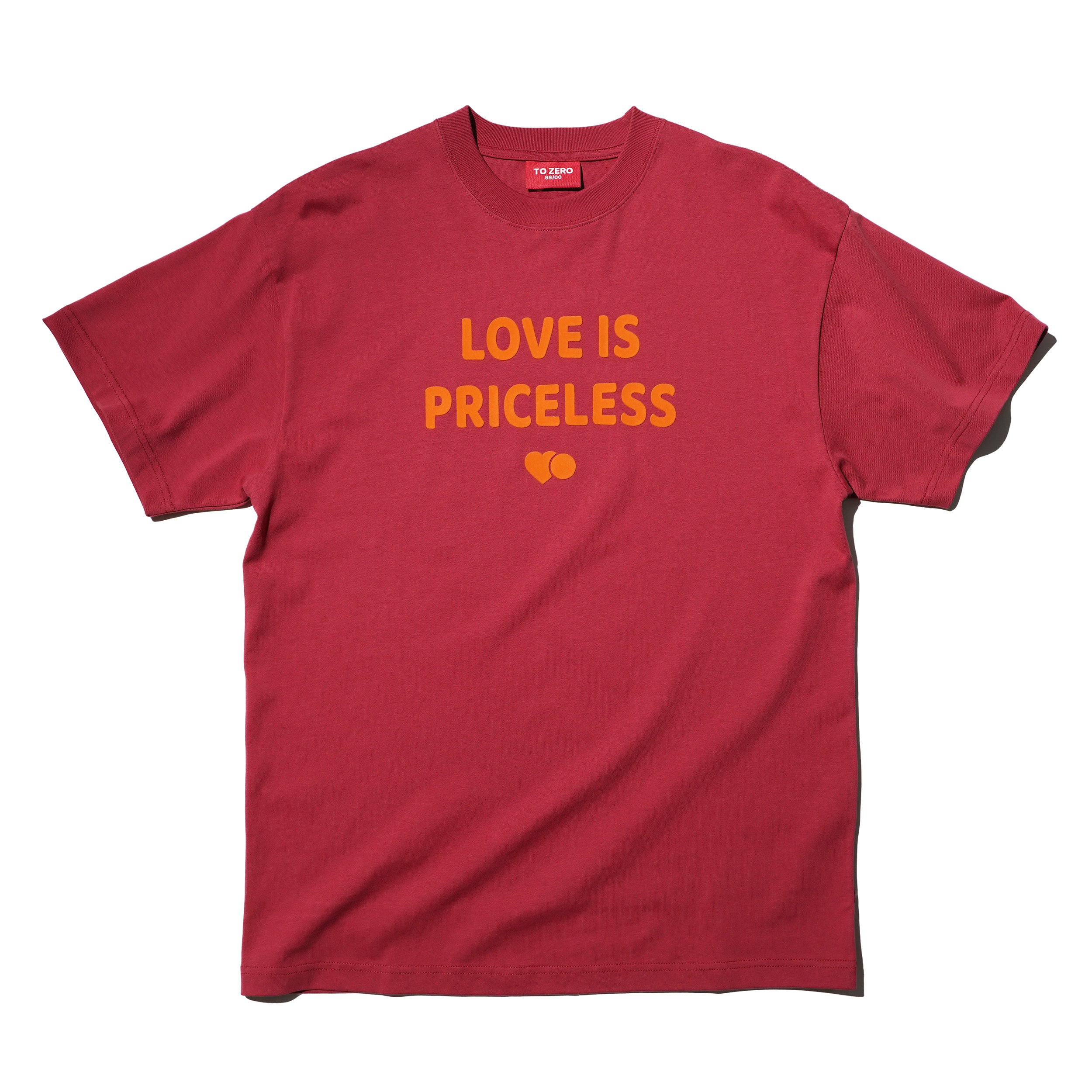 'LOVE IS PRICELESS' 印花 T恤