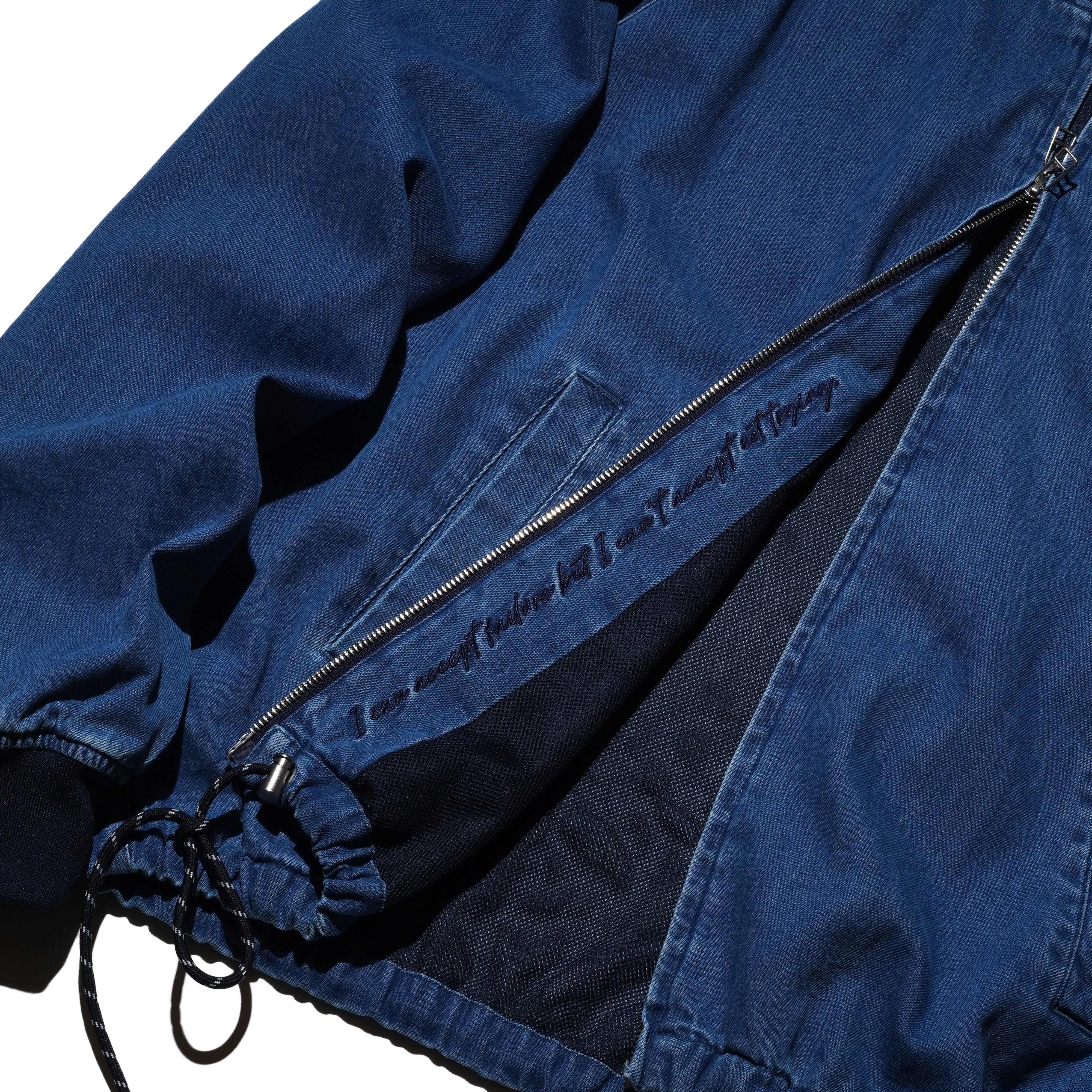 TO ZERO 'TZ VARSITY' TEAM JACKET (WASHED BLUE)