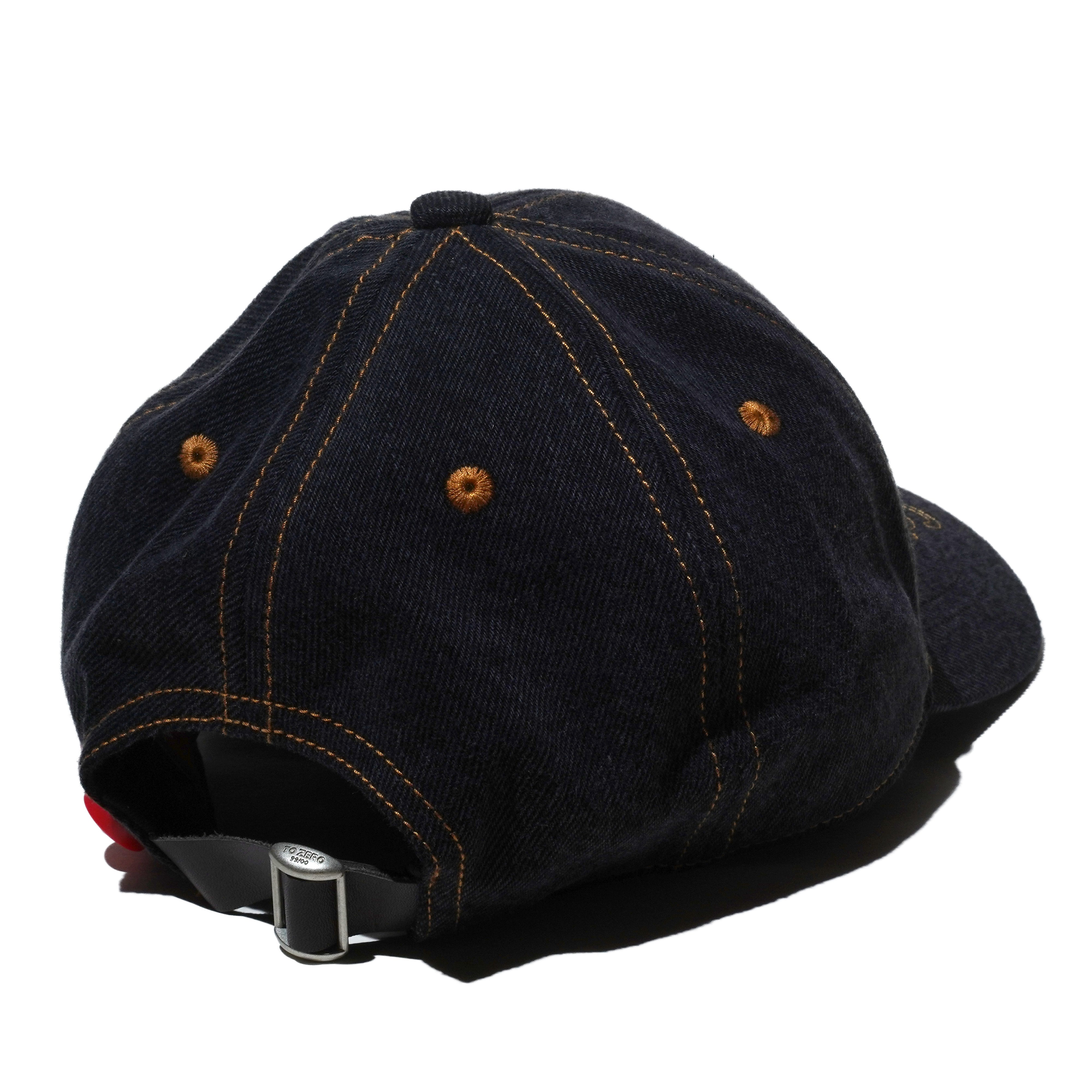 TO ZERO 'GRAVY ON TOP' EMBROIDERY CAP (BLACK DENIM)