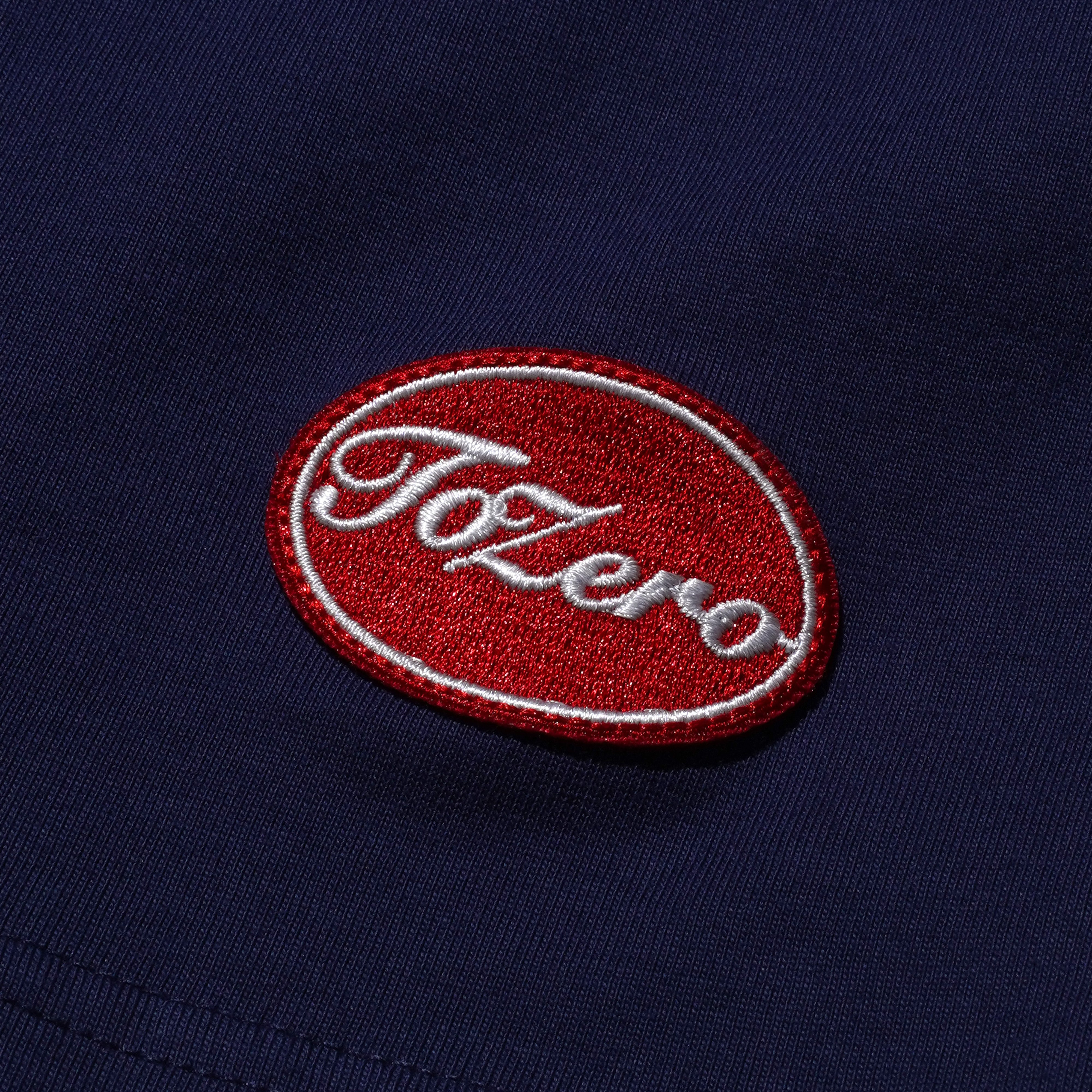 TO ZERO 'SPORTS CLUB' SHOULDER INSET T-SHIRT (NAVY)