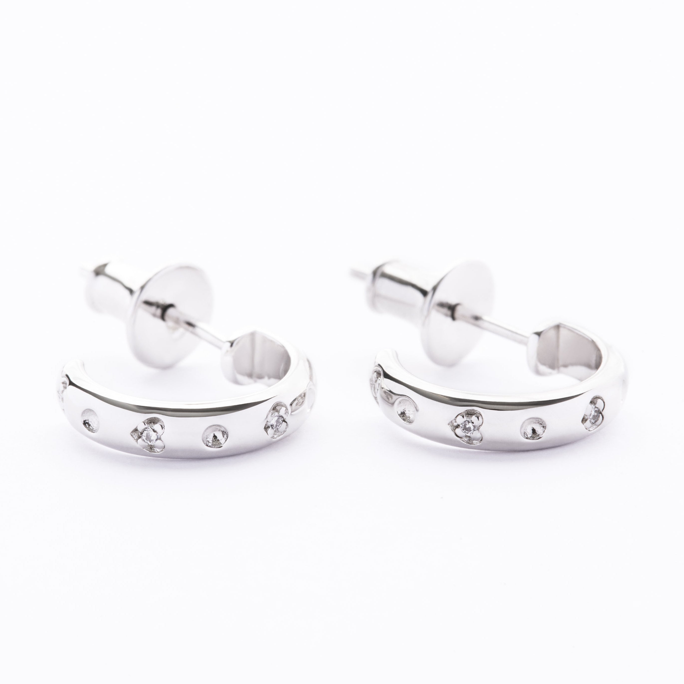 'THE STARDUST GYP' SILVER HOOP EARRING