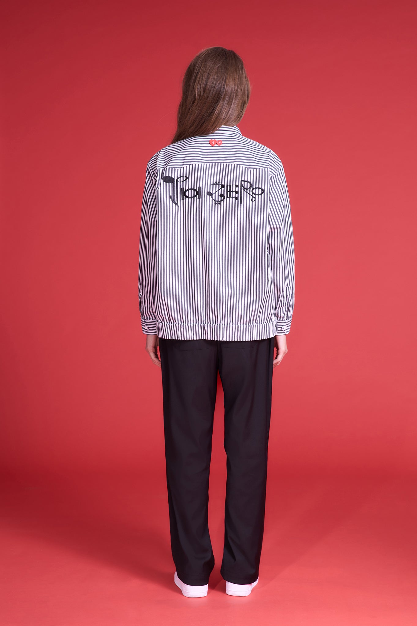 TO ZERO 音符刺繡襯衫外套