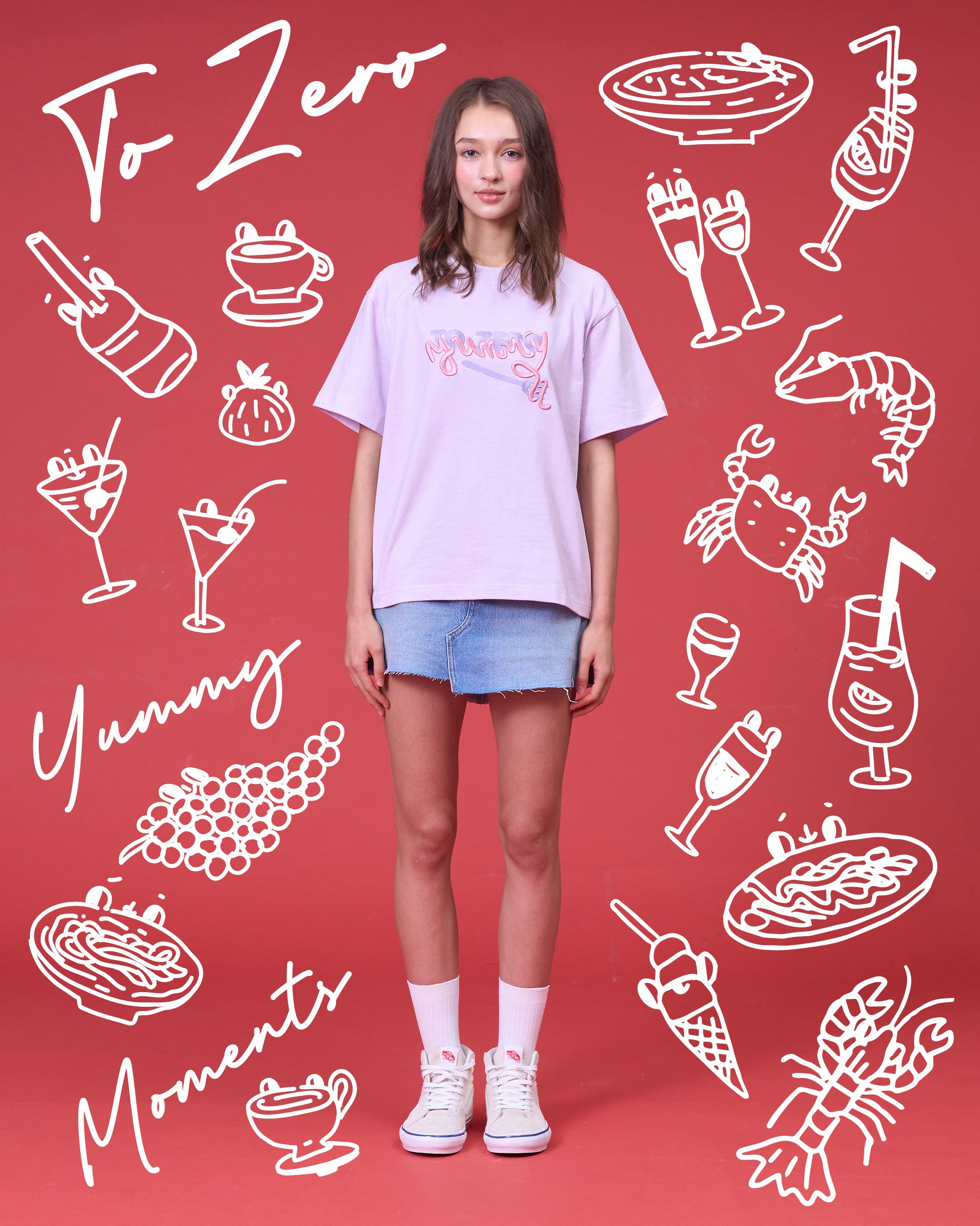 TO ZERO 'AL DENTE!' T-SHIRT (LAVENDER)