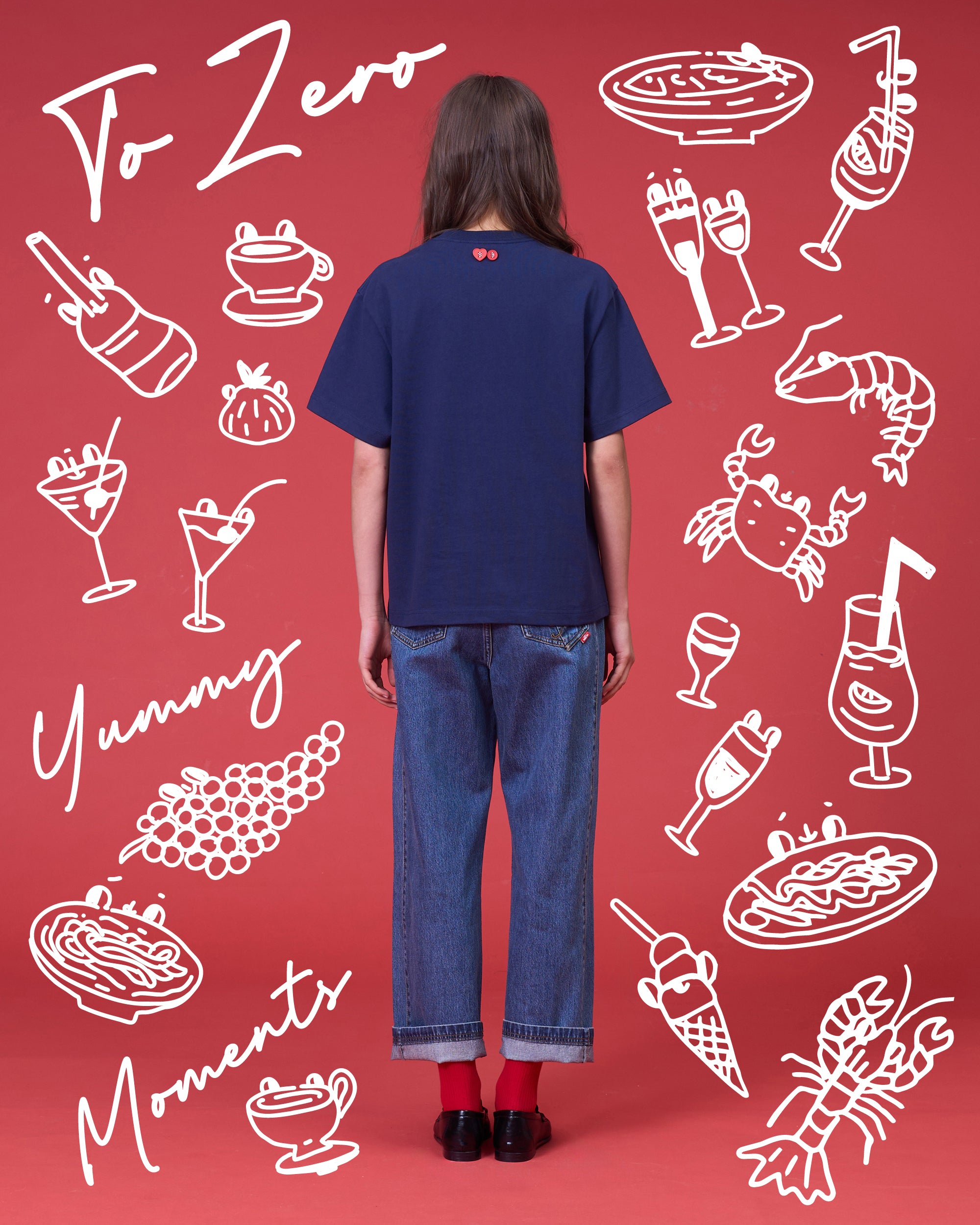TO ZERO 'AL DENTE!' T-SHIRT (NAVY)