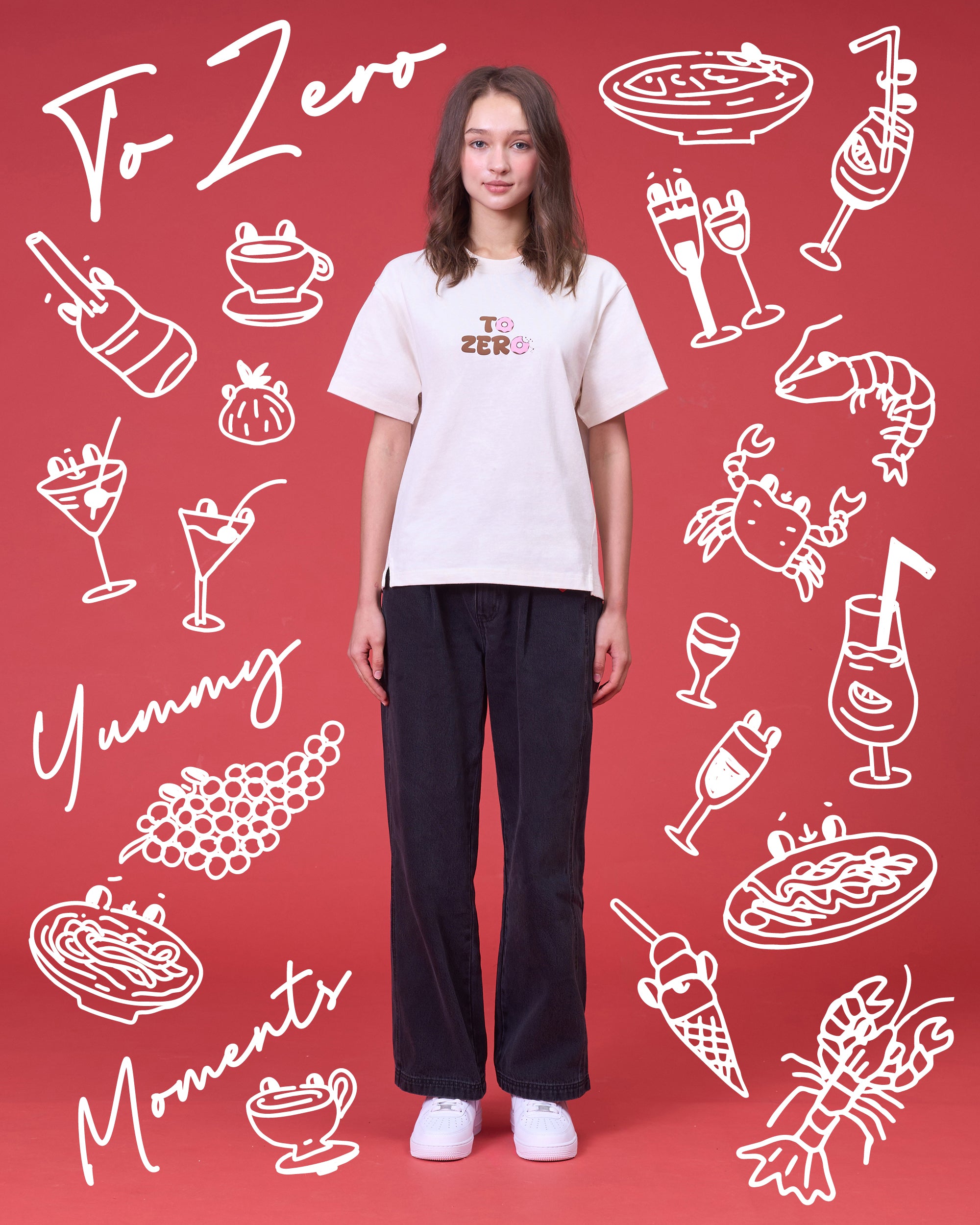 TO ZERO 'SWEET TOOTH' T-SHIRT (OATMILK) CHARITY TEE