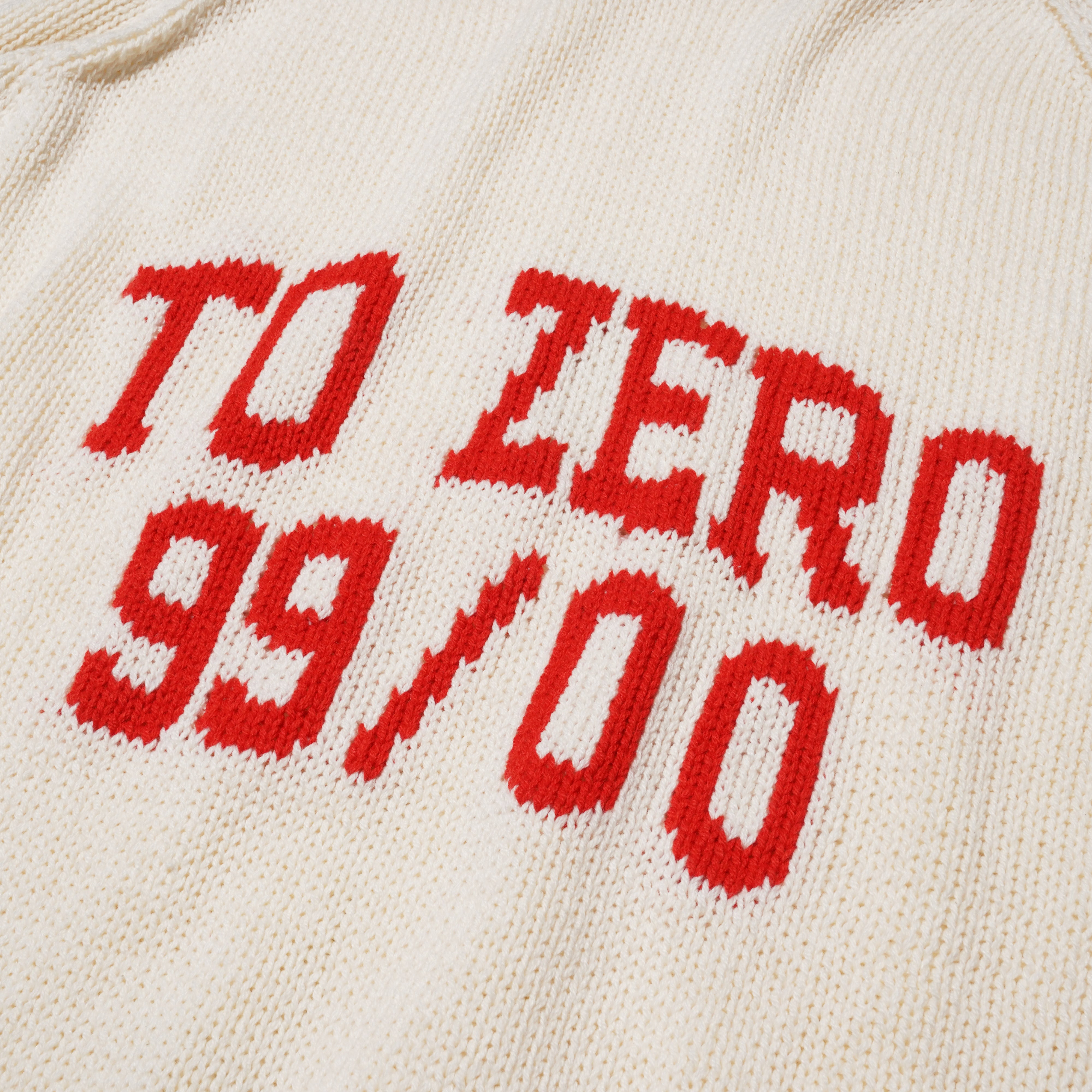 'TO ZERO 99/00' 嵌花針織套頭衫