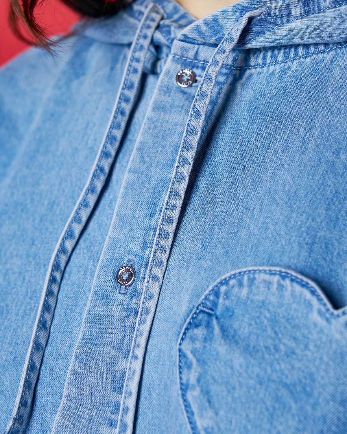 'PAW-FIT OF THE DAY' HOODED SHIRT (WASHED BLUE)