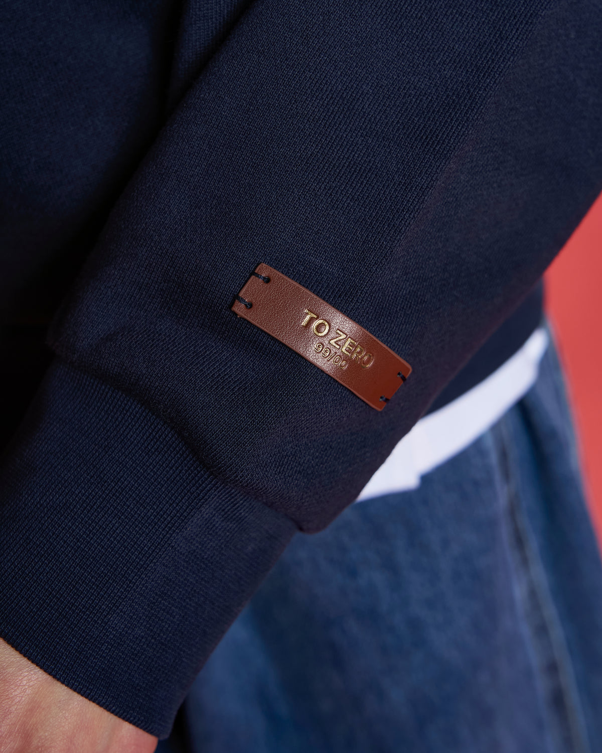 'FUR-KY ZOOMIES' ZIP-UP SWEATSHIRT (NAVY)